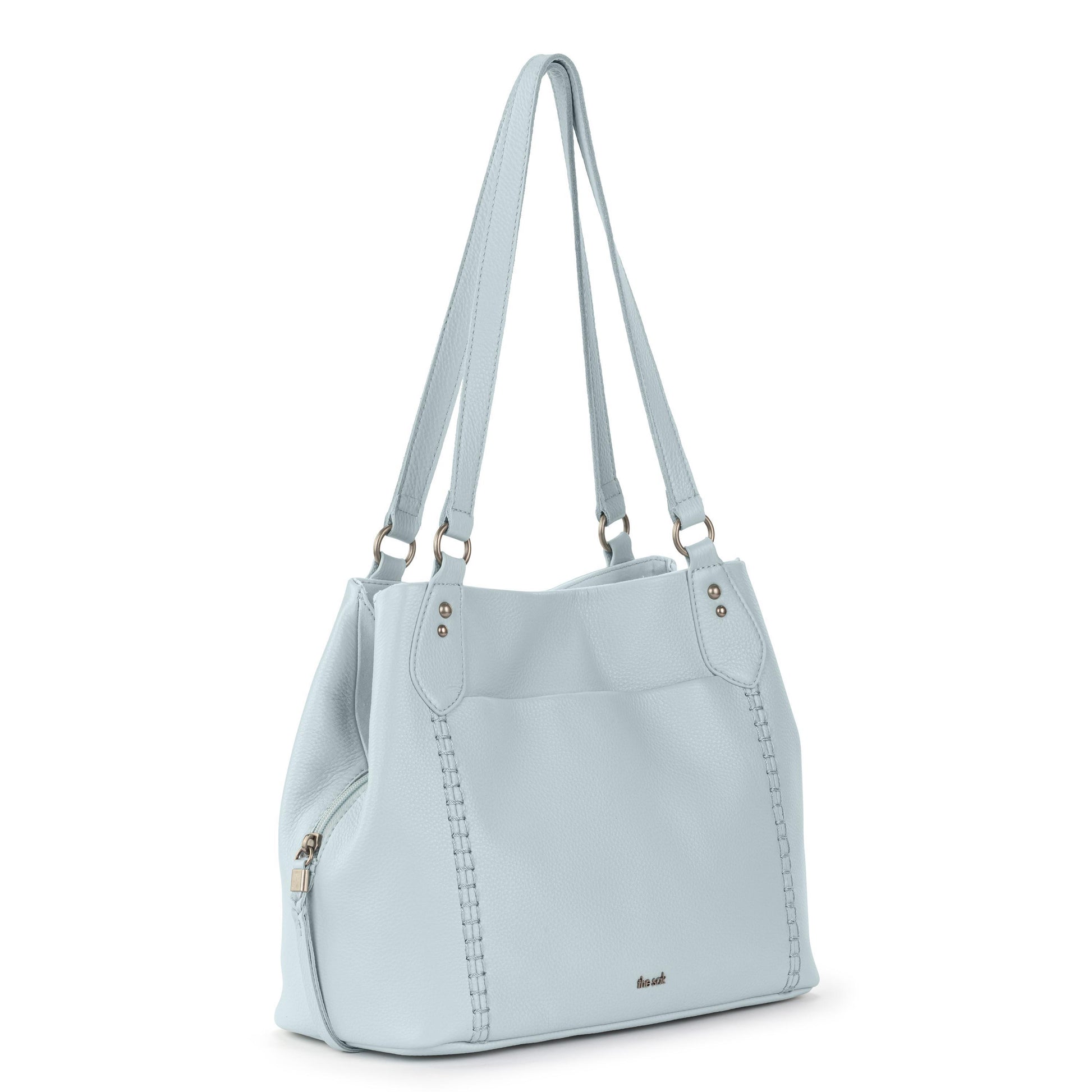 The Sak Melrose Satchel Leather - |Ice Blue|