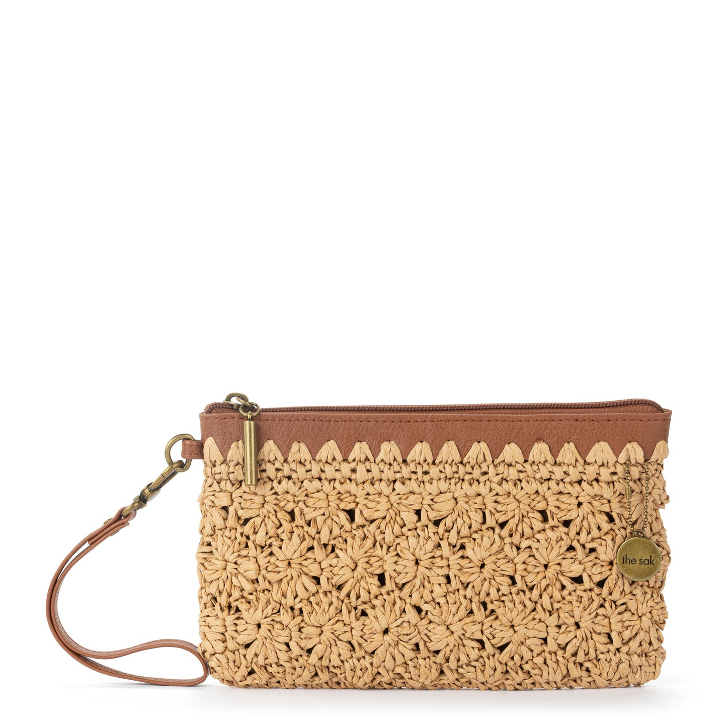 The Sak Vita Wristlet Crochet - |Natural Primrose Straw|