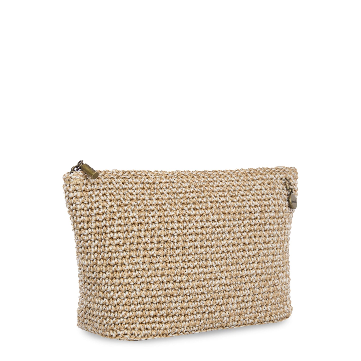 The Sak Essential Medium Pouch Crochet - |Bamboo Static|