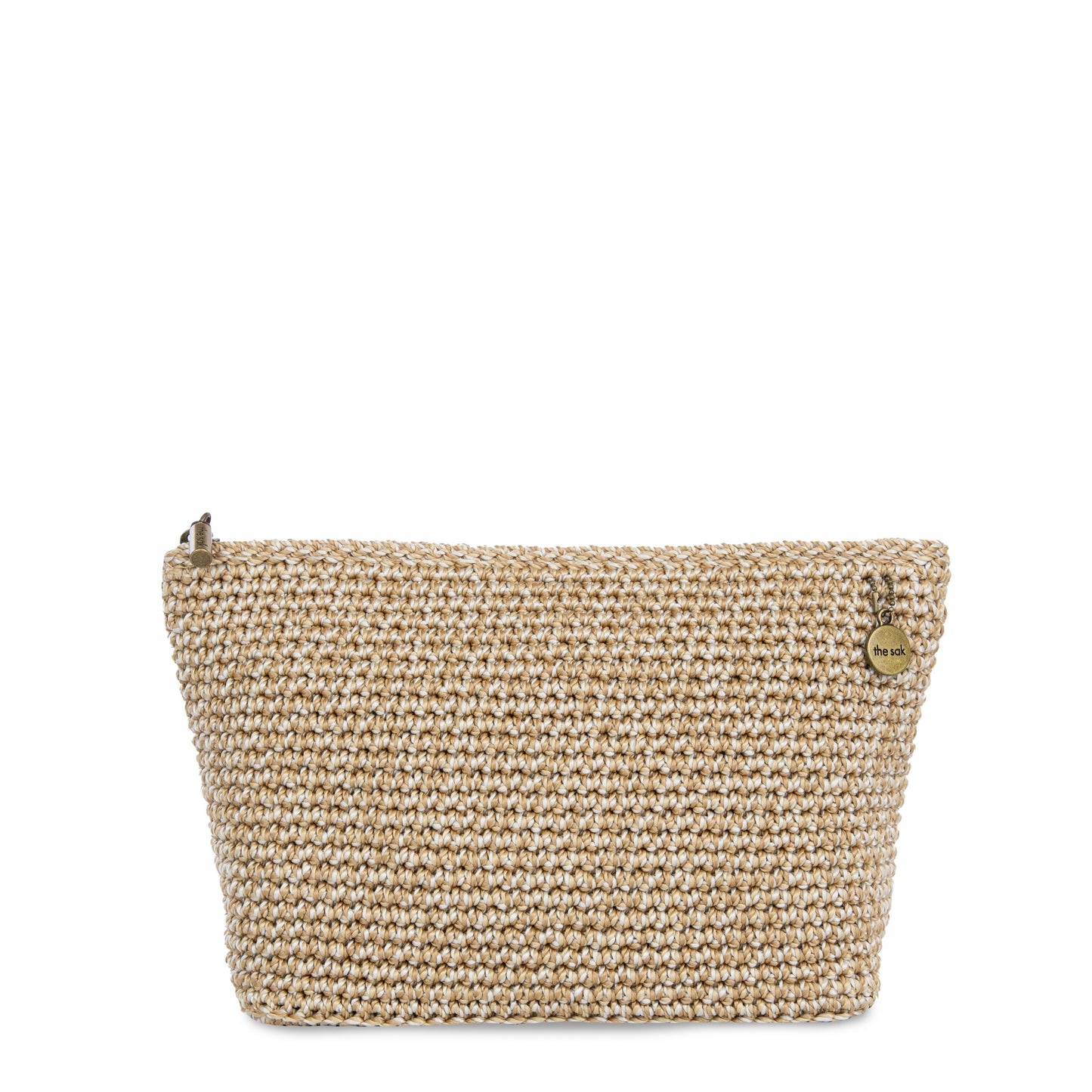 The Sak Essential Medium Pouch Crochet - |Bamboo Static|
