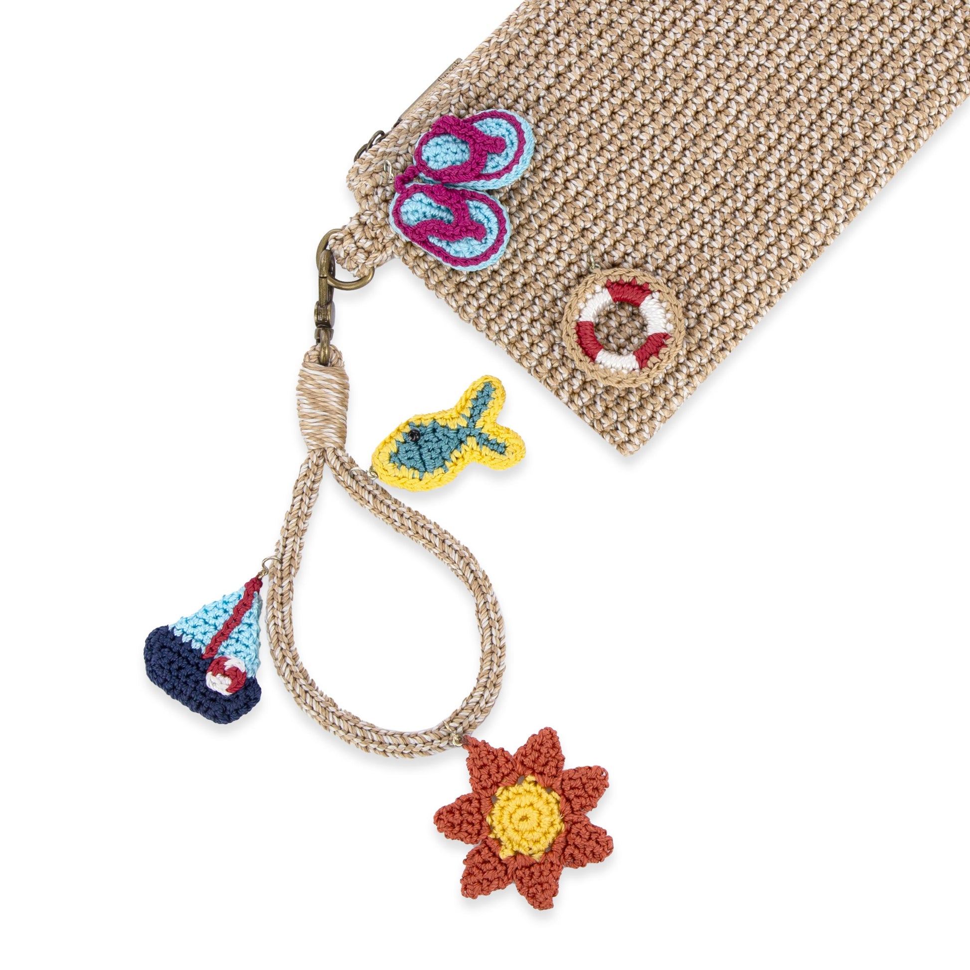 The Sak Vita Wristlet Crochet - |Bamboo Static|