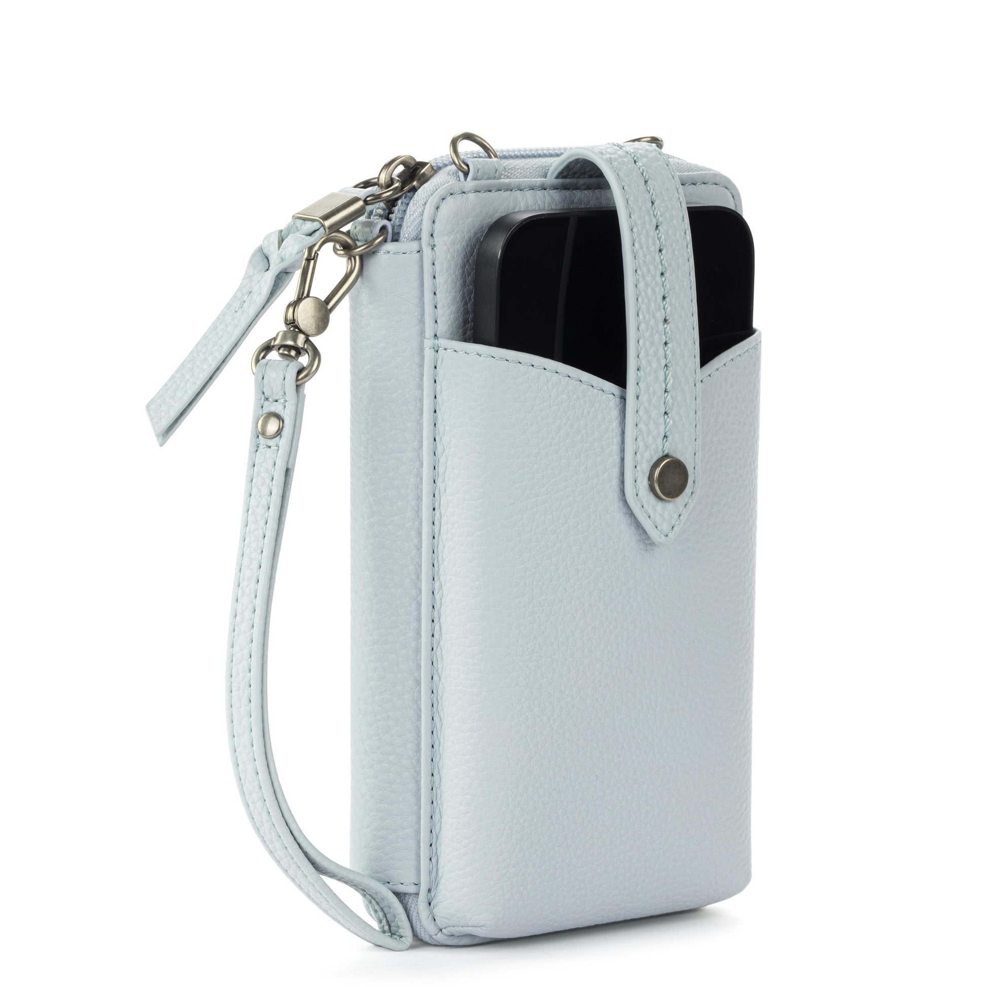 The Sak Silverlake Smartphone Crossbody Leather - |Ice Blue|