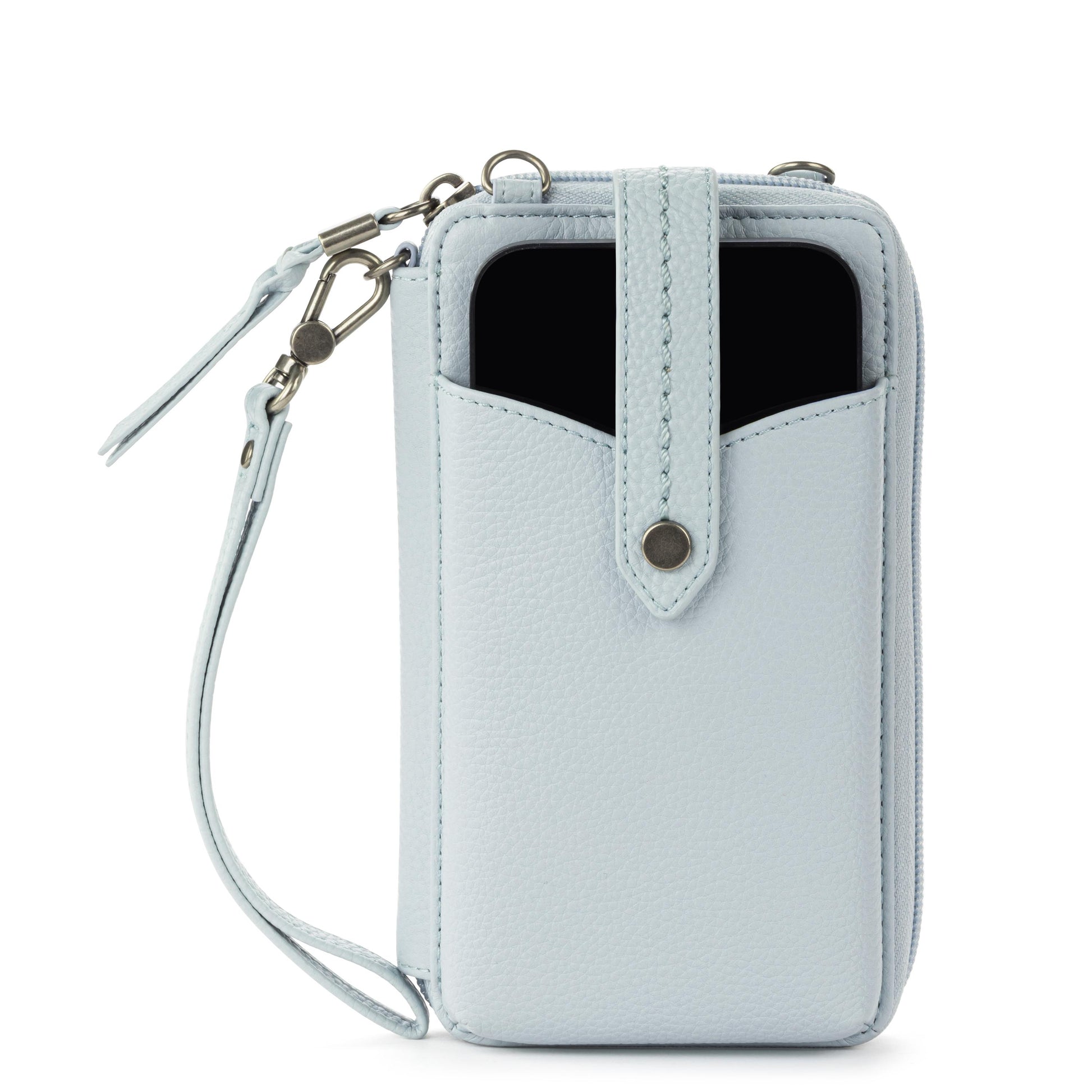 The Sak Silverlake Smartphone Crossbody Leather - |Ice Blue|