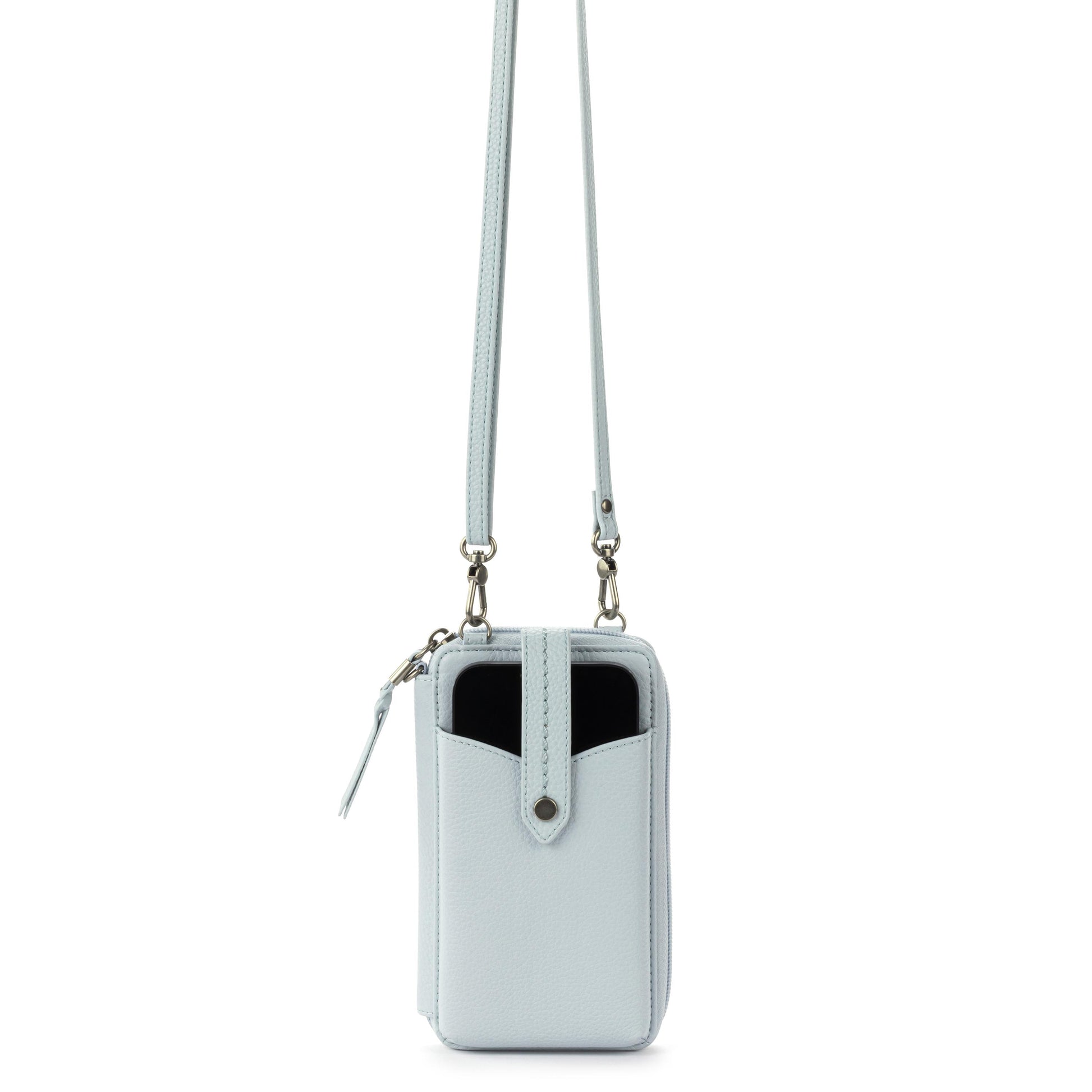 The Sak Silverlake Smartphone Crossbody Leather - |Ice Blue|