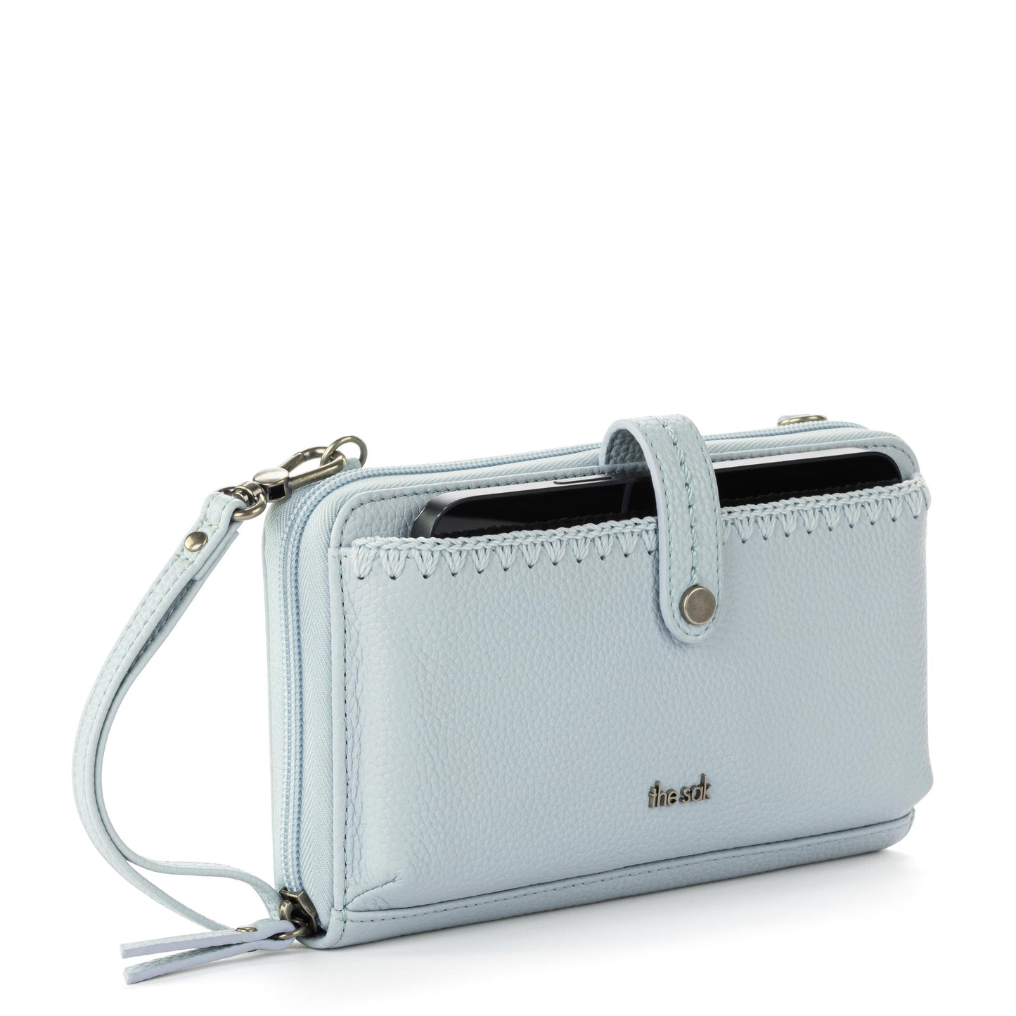 The Sak Iris Large Smartphone Crossbody Leather - |Ice Blue|