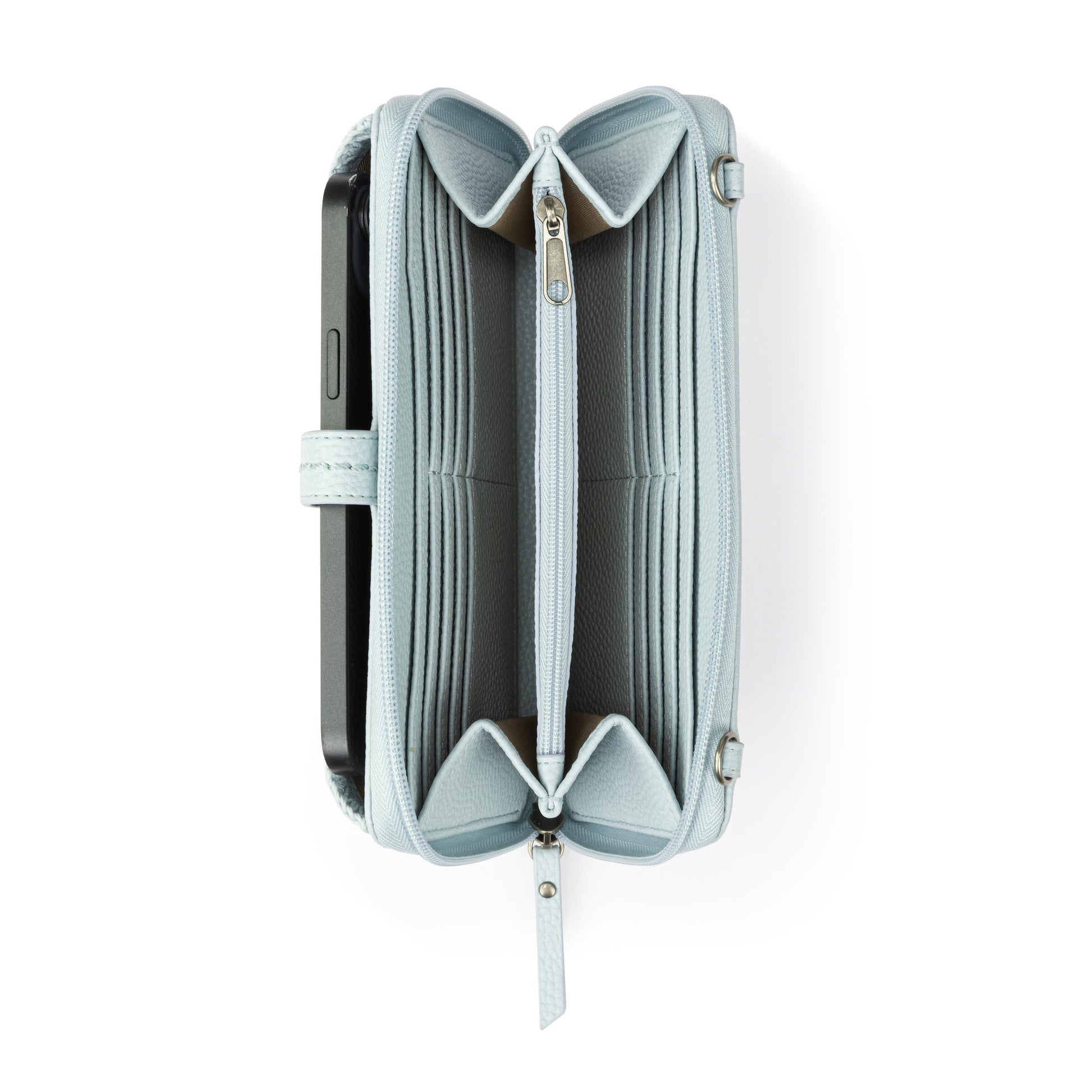 The Sak Iris Large Smartphone Crossbody Leather - |Ice Blue|