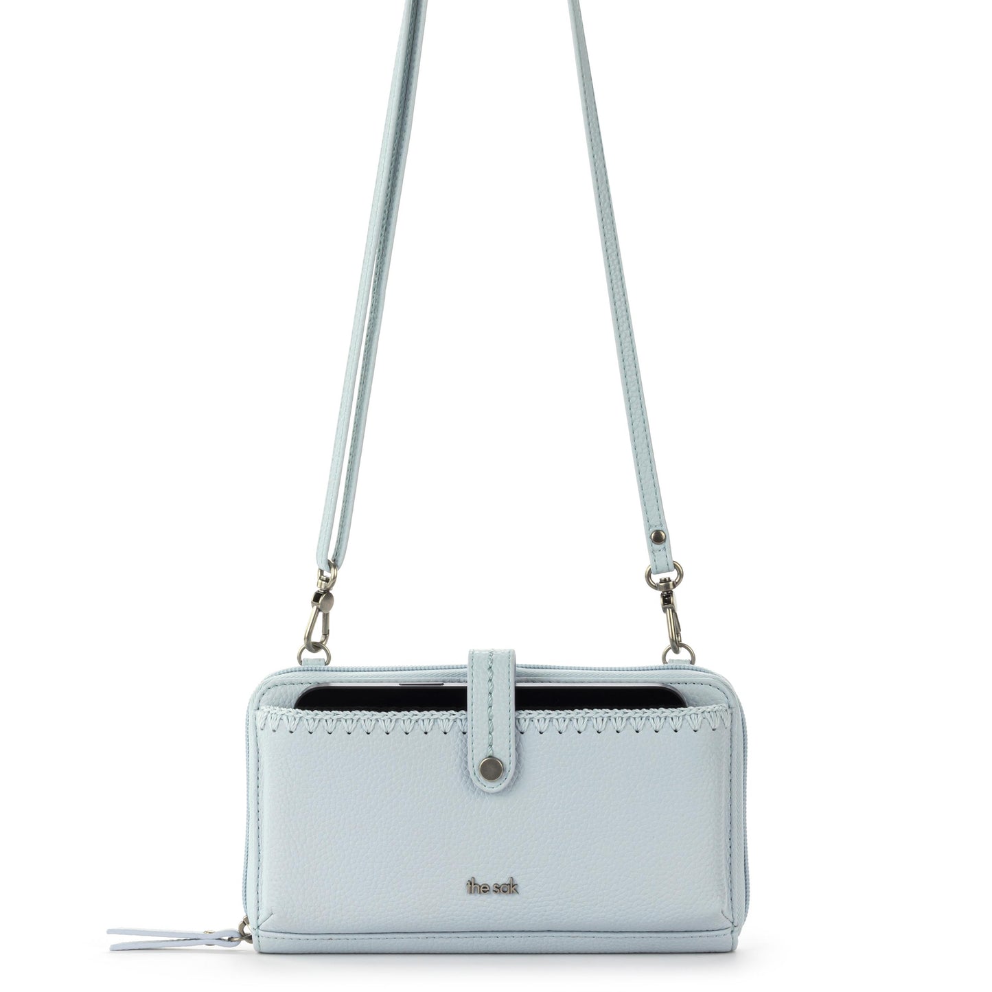 The Sak Iris Large Smartphone Crossbody Leather - |Ice Blue|