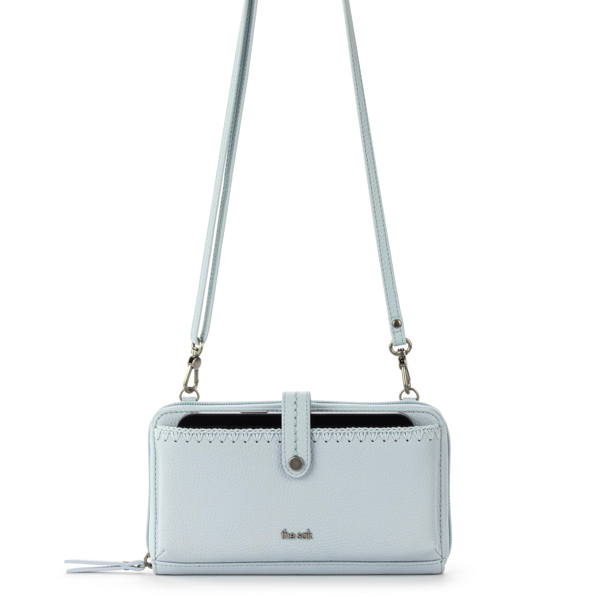 The Sak Iris Large Smartphone Crossbody Leather - |Ice Blue|