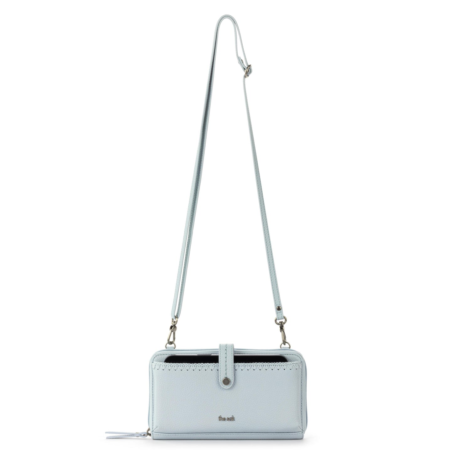 The Sak Iris Large Smartphone Crossbody Leather - |Ice Blue|