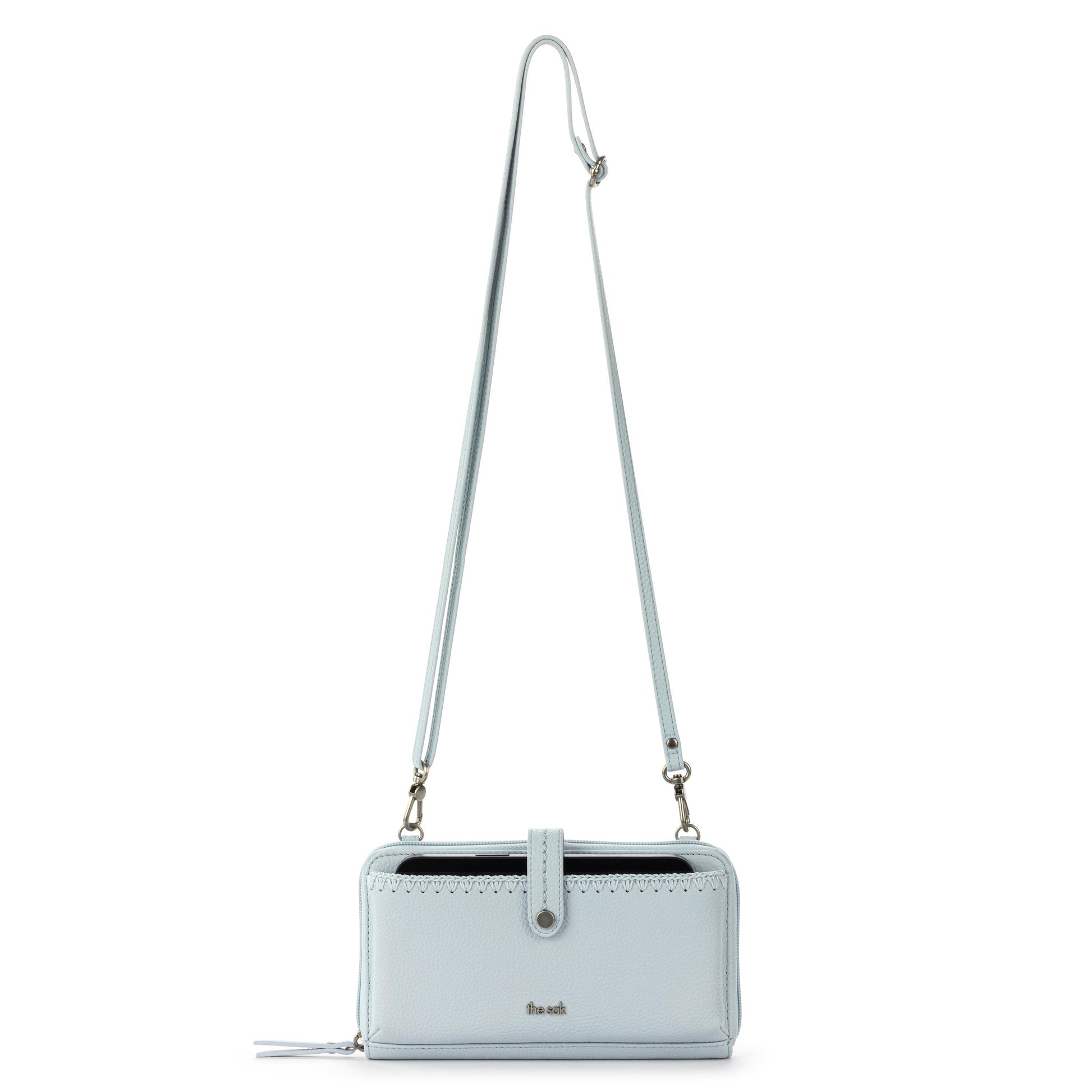 The Sak Iris Large Smartphone Crossbody Leather - |Ice Blue|