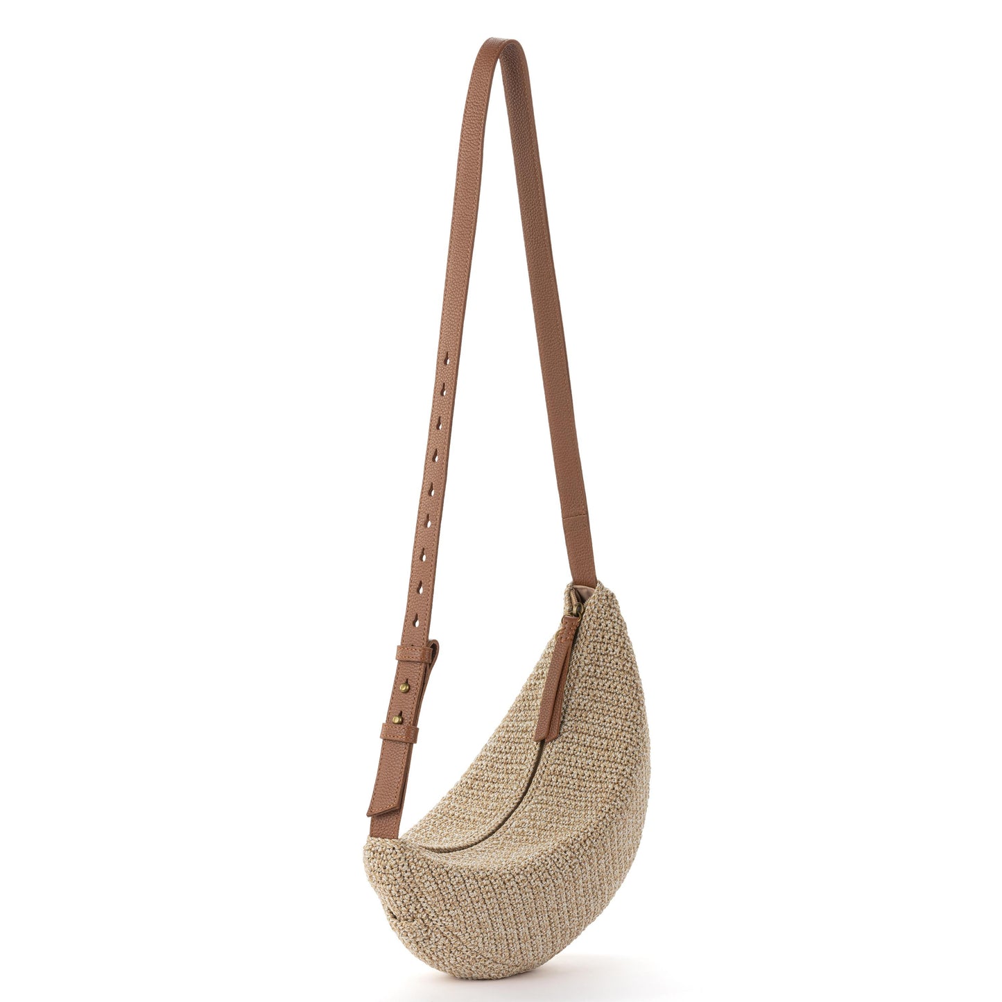 The Sak Tess Large Sling Bag Crochet - |Bamboo Static|