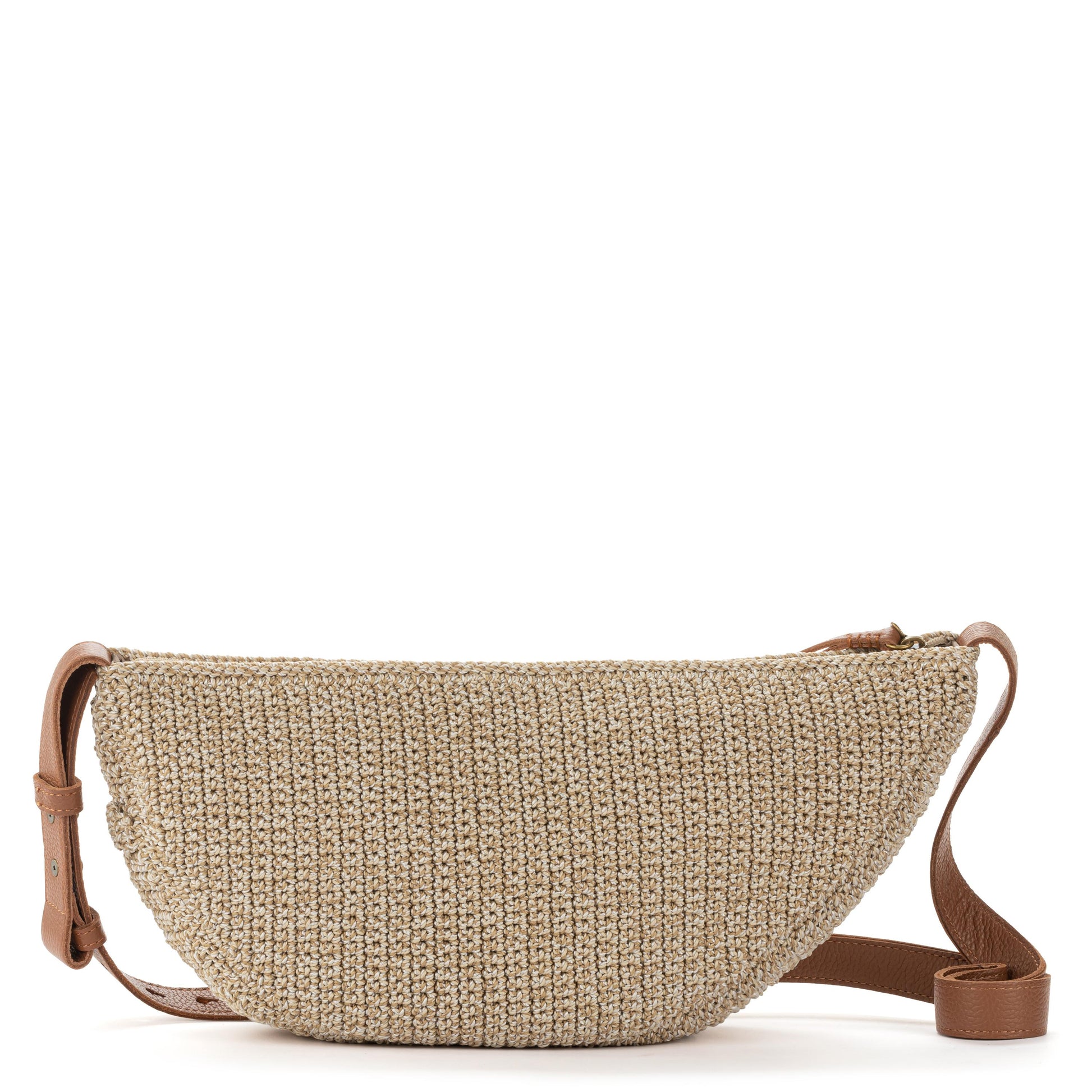 The Sak Tess Large Sling Bag Crochet - |Bamboo Static|