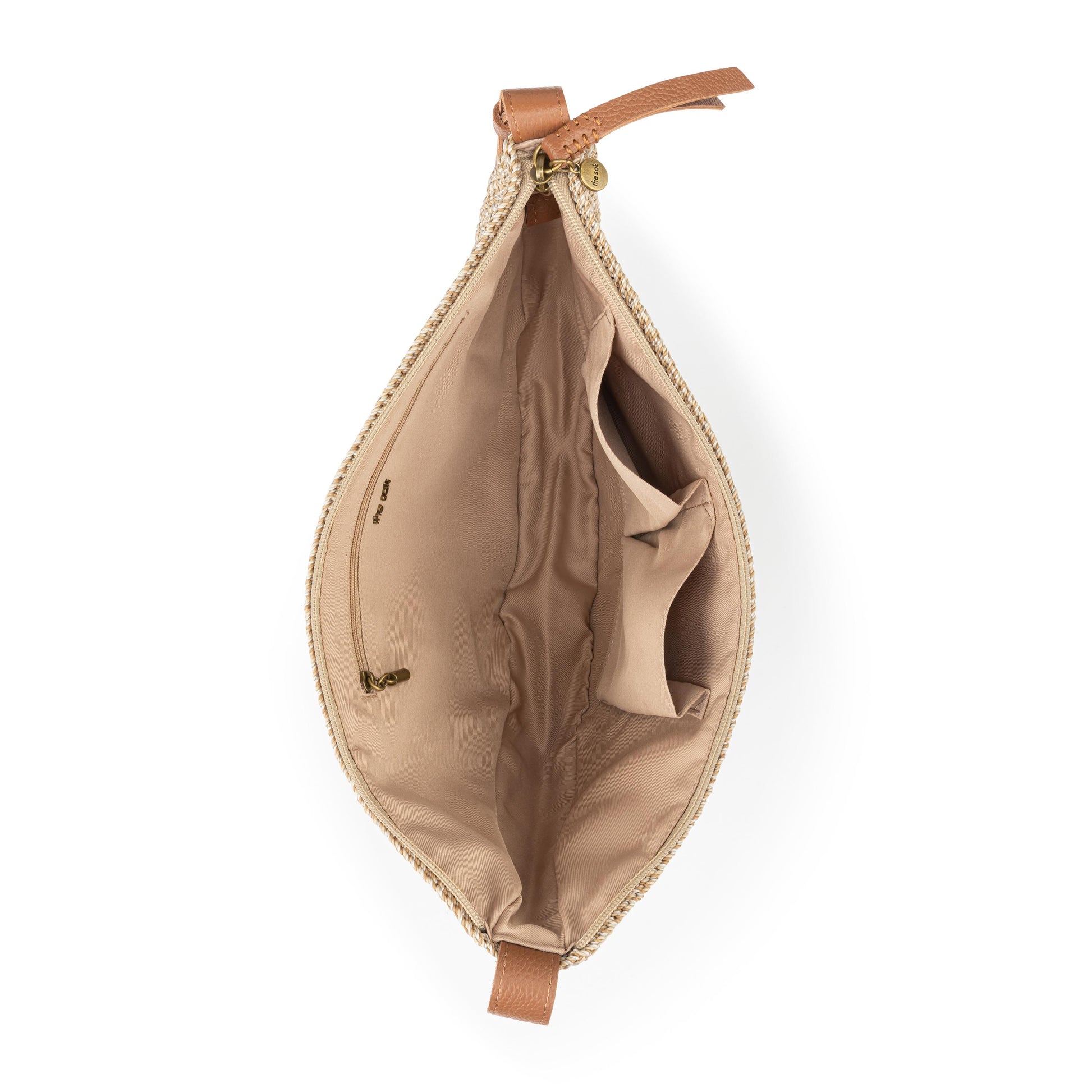 The Sak Tess Large Sling Bag Crochet - |Bamboo Static|