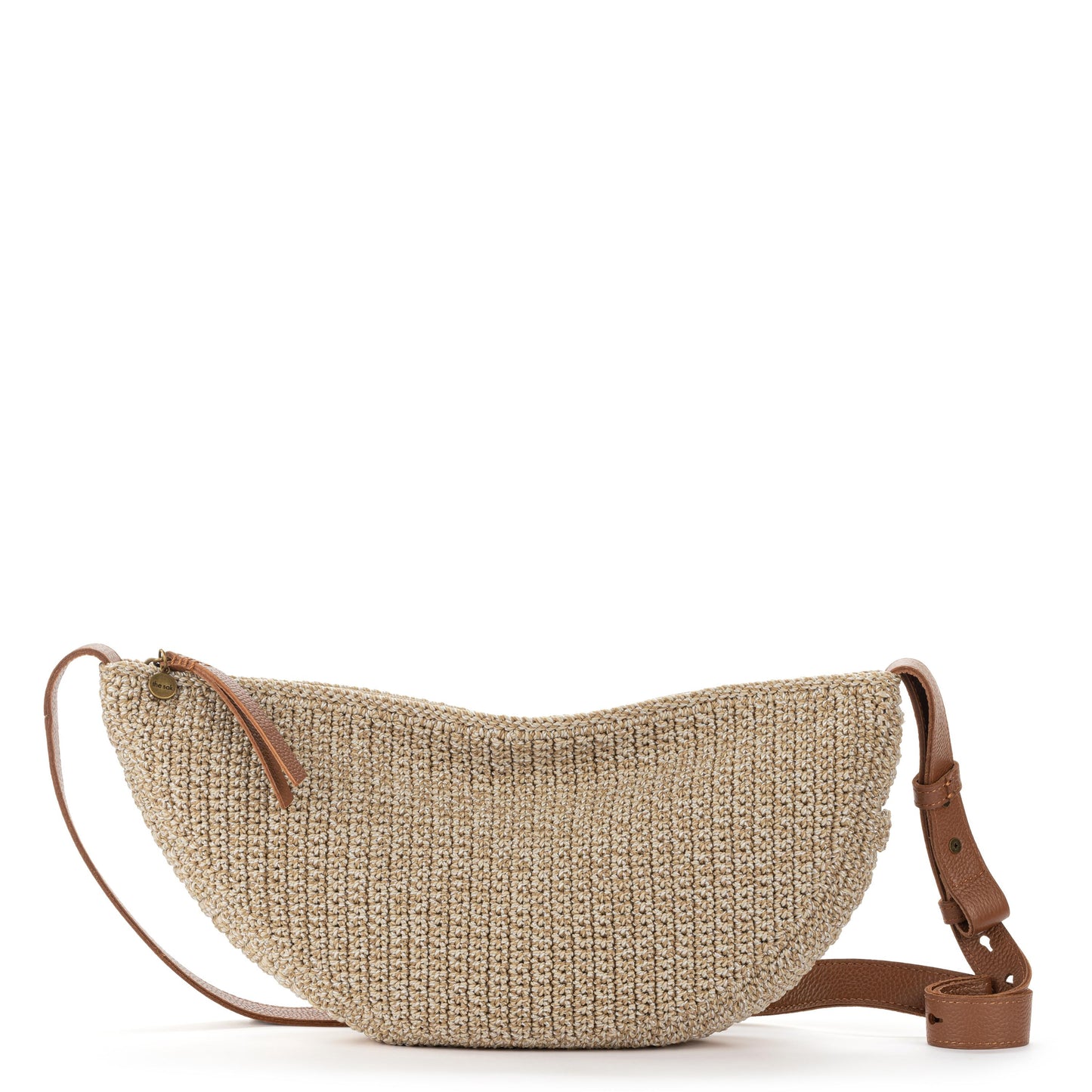 The Sak Tess Large Sling Bag Crochet - |Bamboo Static|