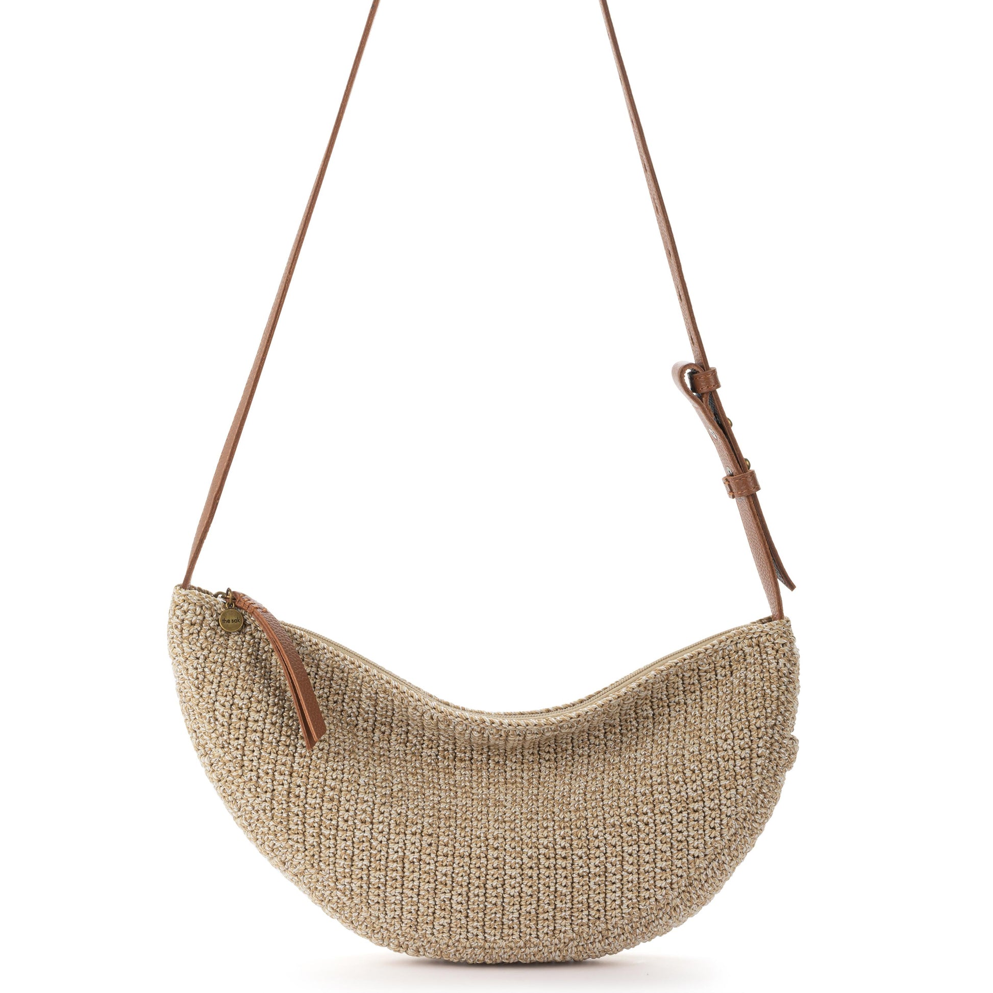 The Sak Tess Large Sling Bag Crochet - |Bamboo Static|