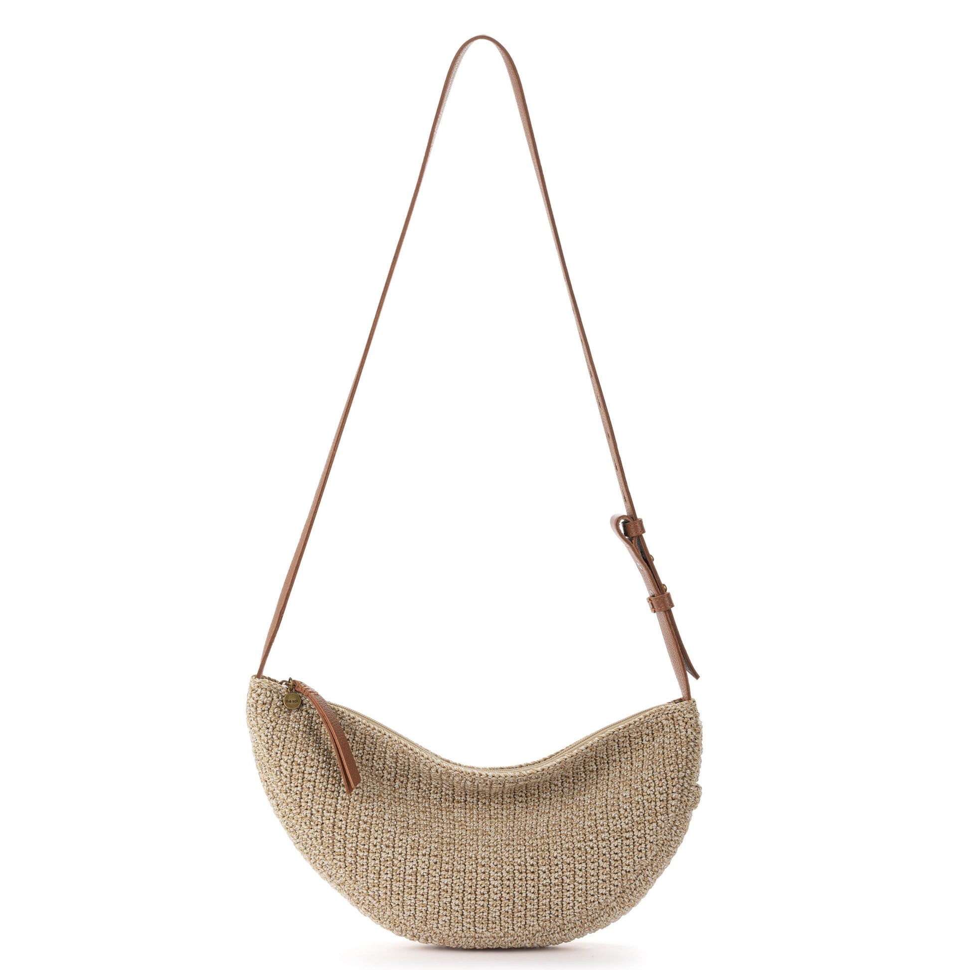 The Sak Tess Large Sling Bag Crochet - |Bamboo Static|