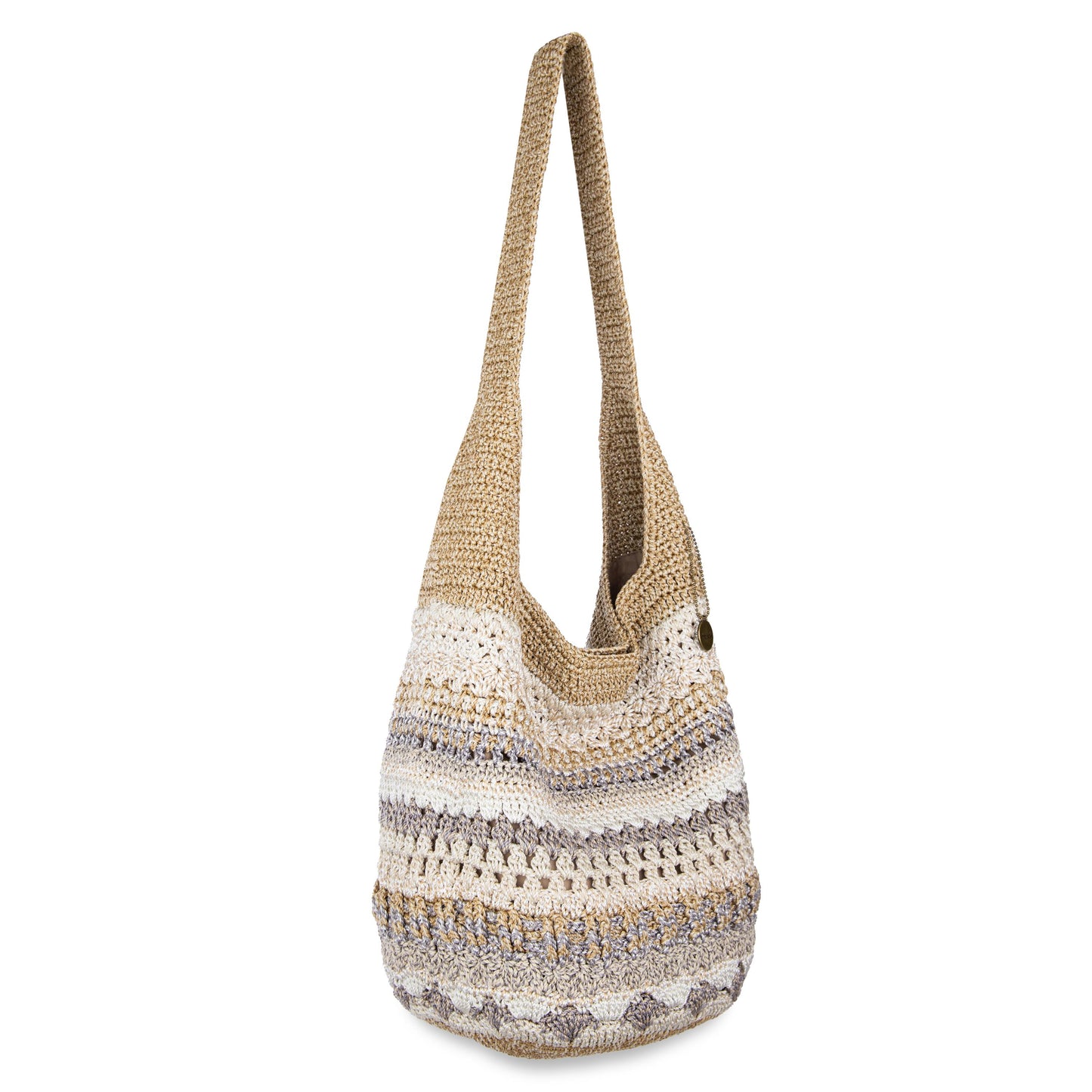 The Sak 120 Hobo Crochet - Sand Stripe