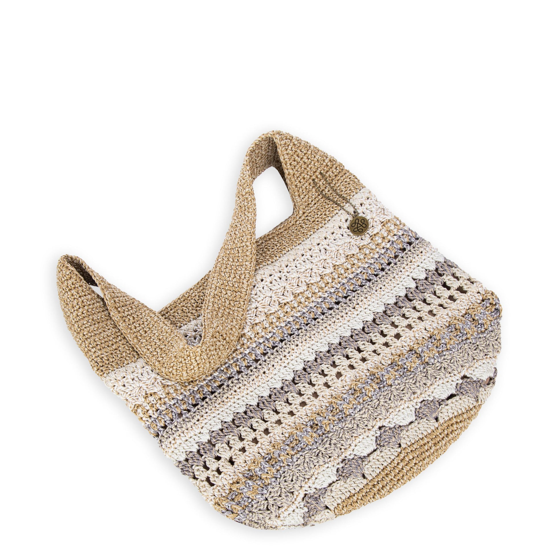 The Sak 120 Hobo Crochet - Sand Stripe