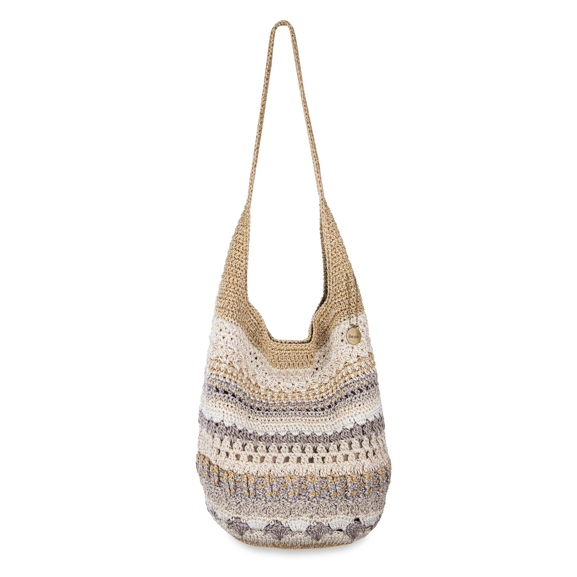 The Sak 120 Hobo Crochet - Sand Stripe