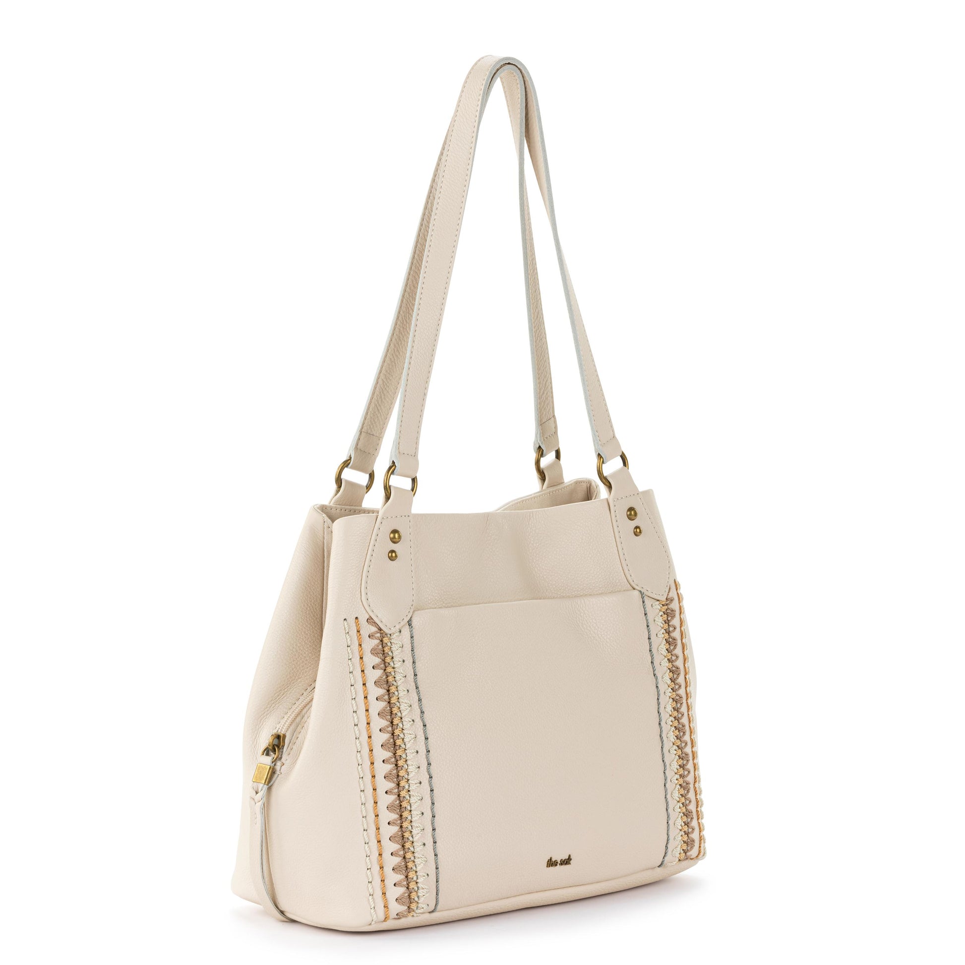 The Sak Melrose Satchel Leather - |Stone Neutral Seminyak|