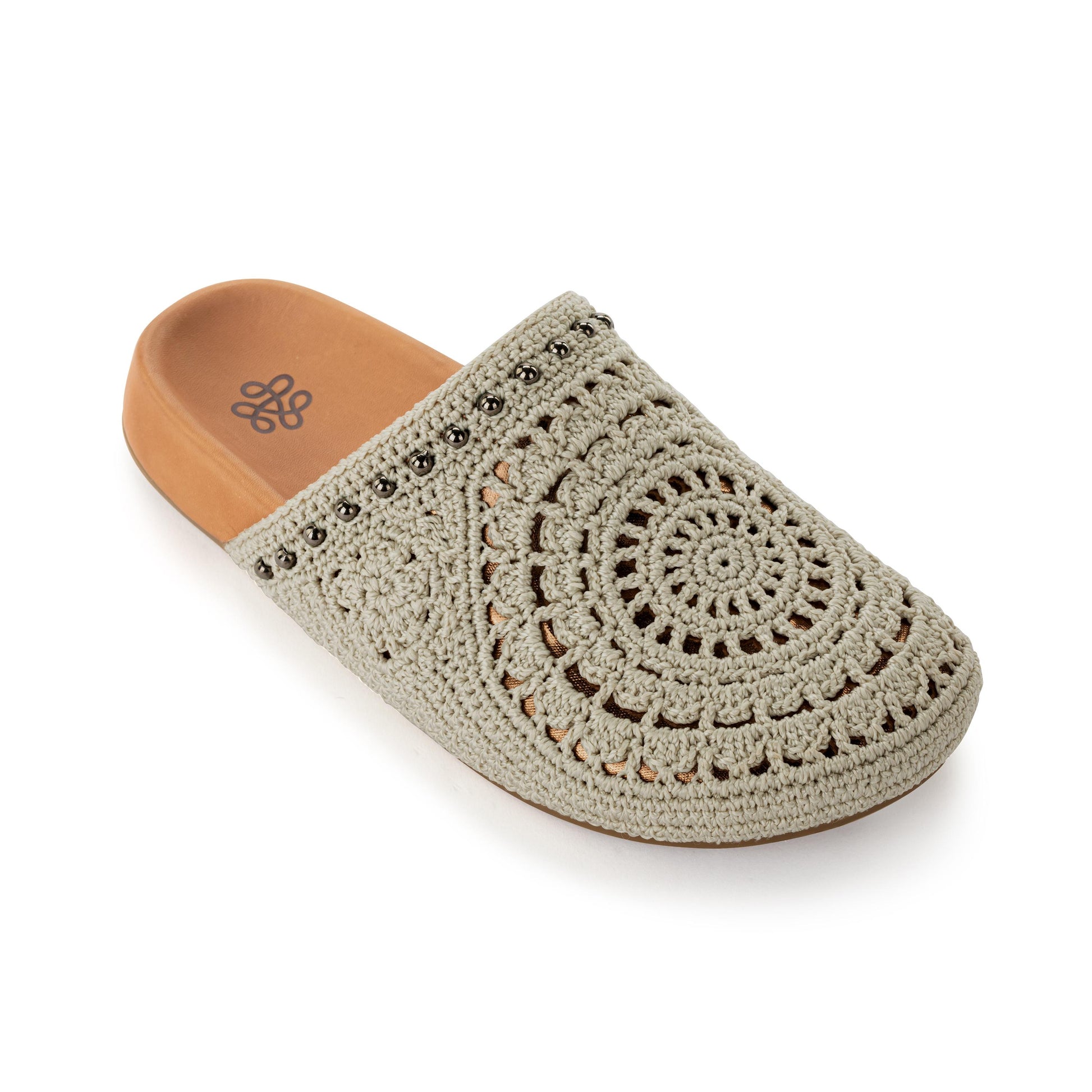 The Sak Bolinas Clog Crochet - |Natural Grey Medallion|