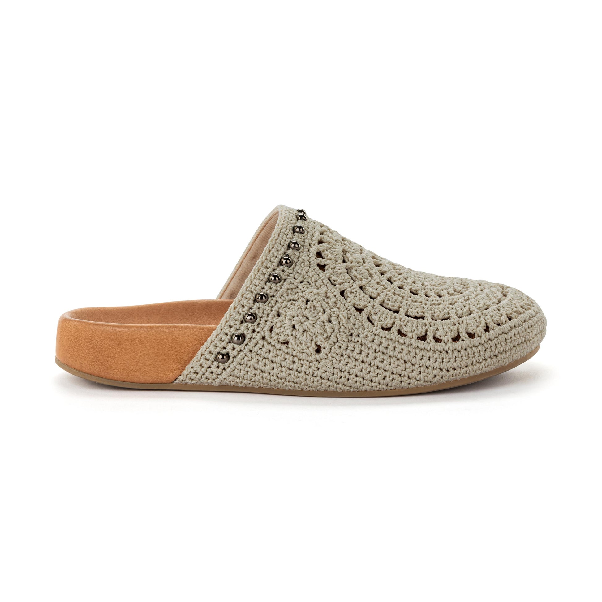 The Sak Bolinas Clog Crochet - |Natural Grey Medallion|