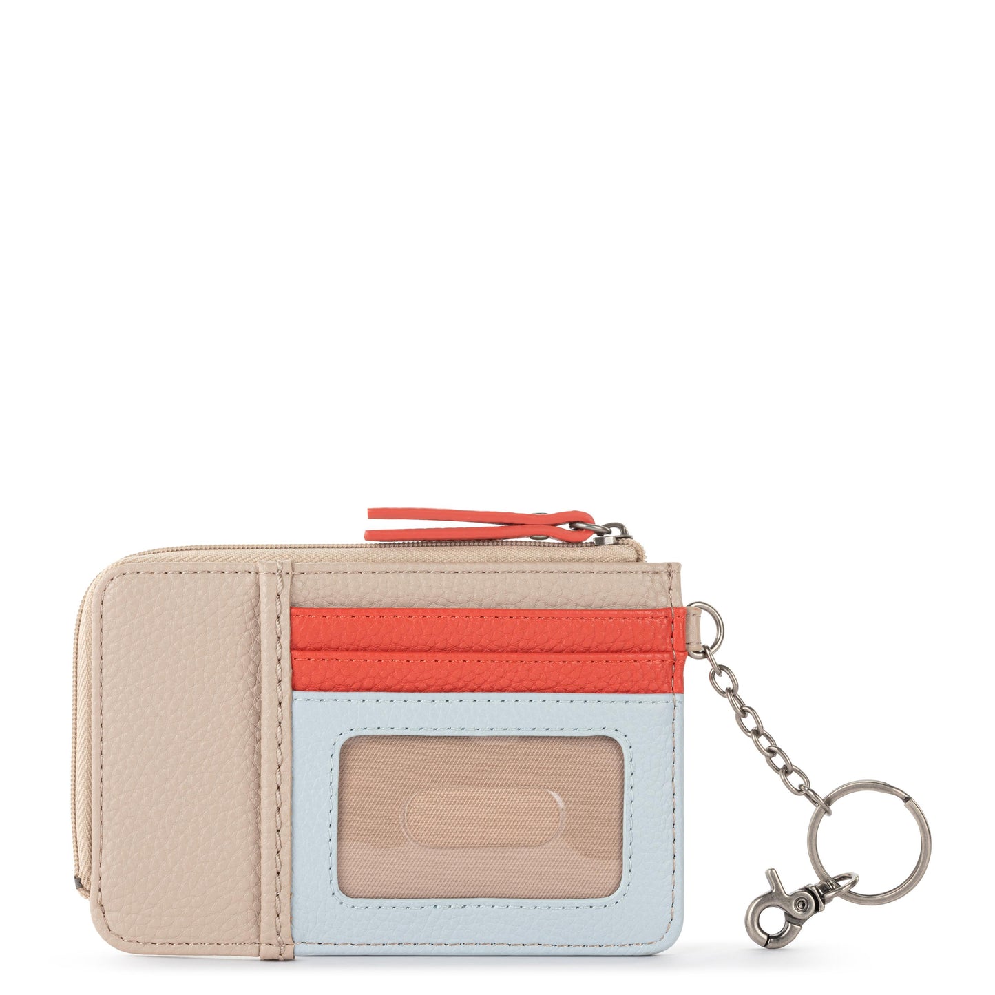 The Sak Iris Card Wallet Leather - |Sand Cayenne Block|