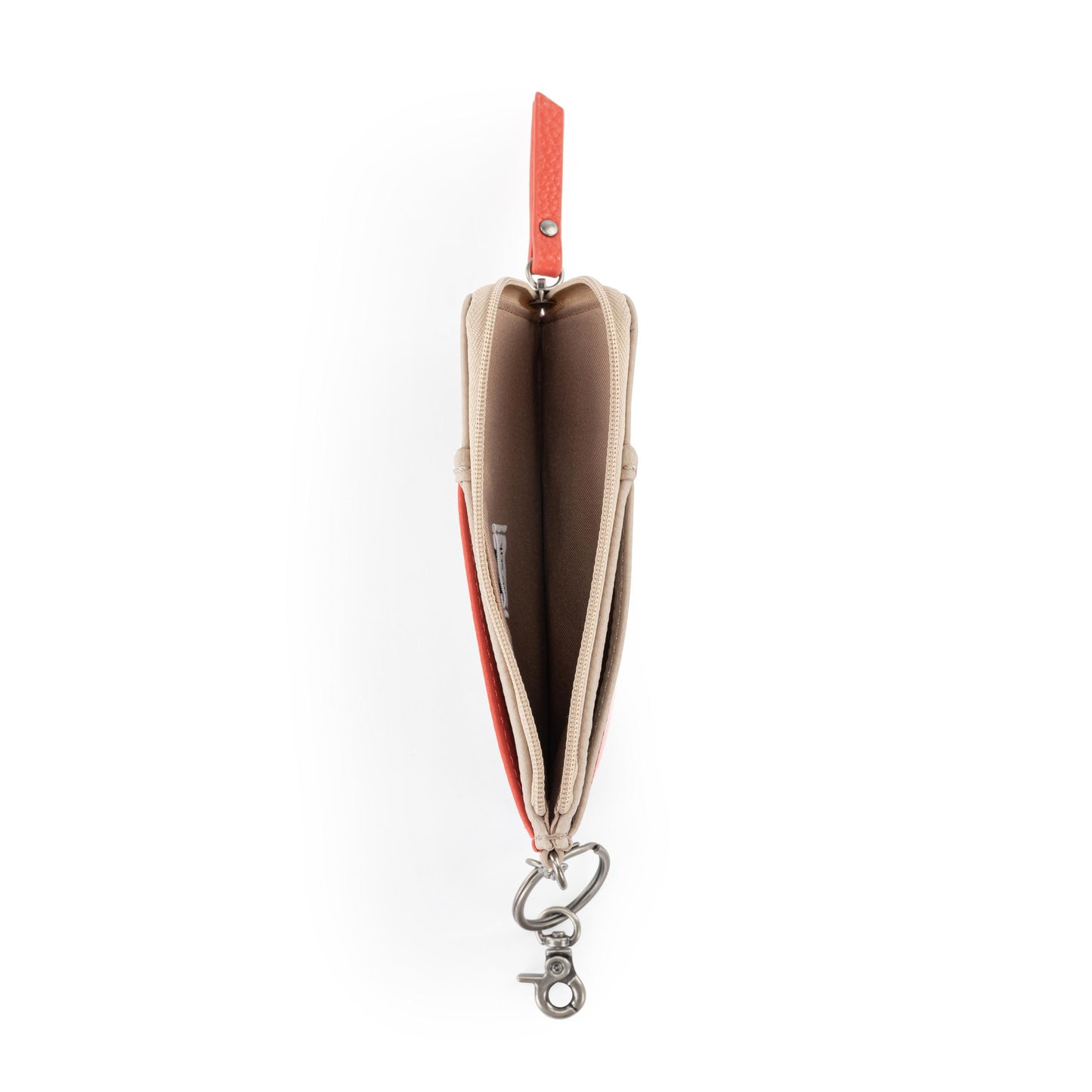 The Sak Iris Card Wallet Leather - |Sand Cayenne Block|