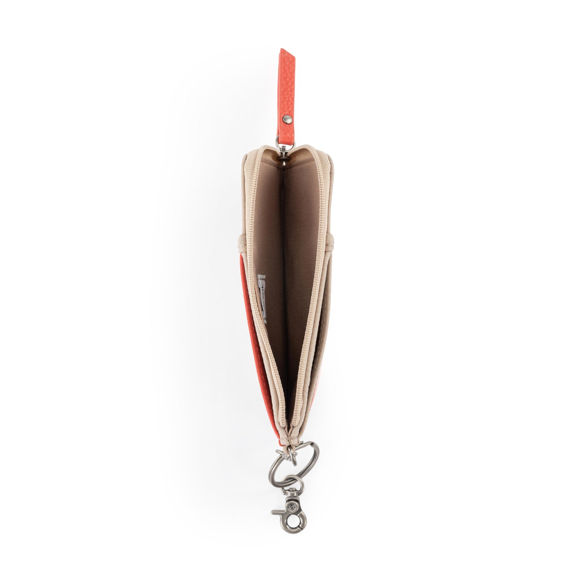 The Sak Iris Card Wallet Leather - |Sand Cayenne Block|