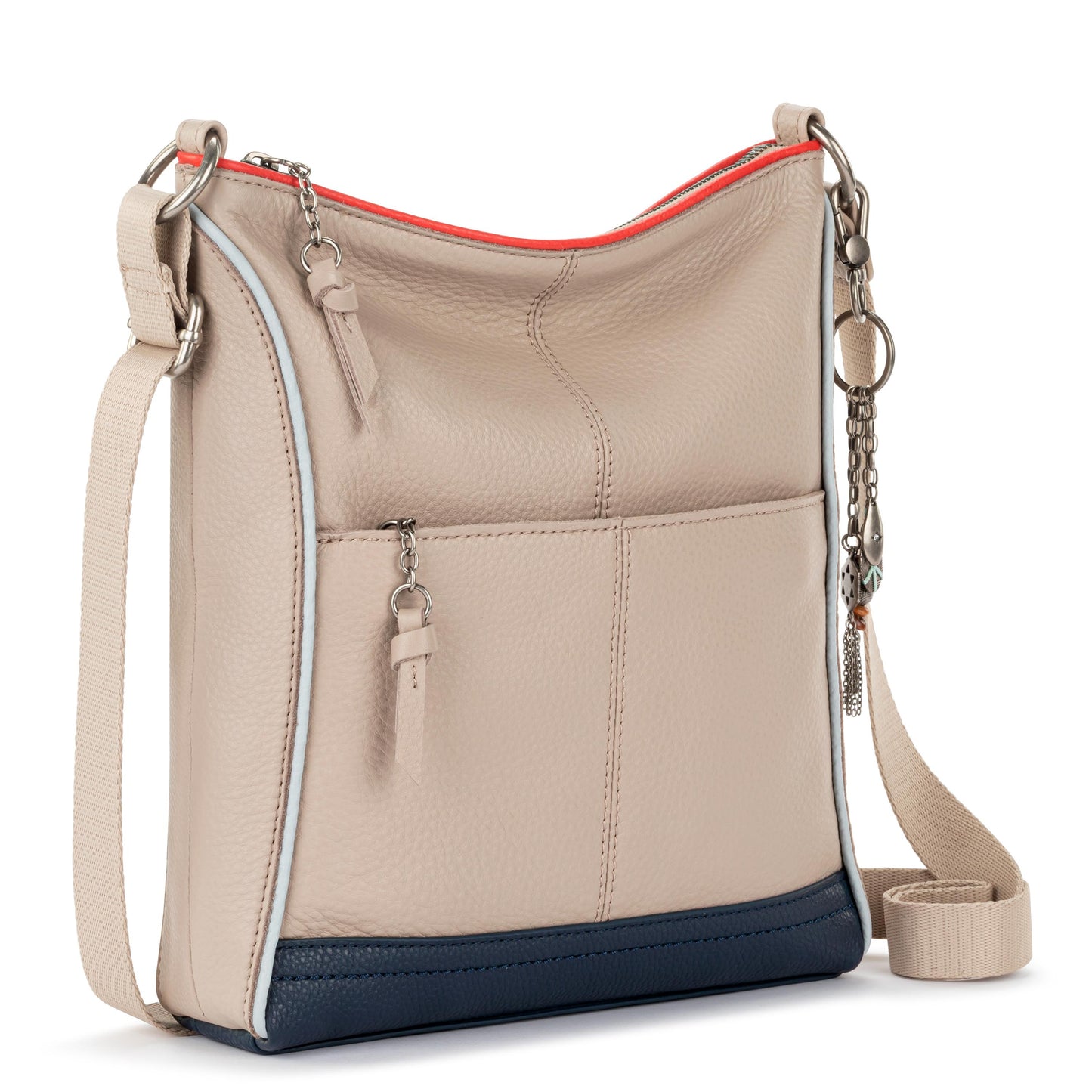 The Sak Lucia Crossbody Leather - |Sand Horizon Block|