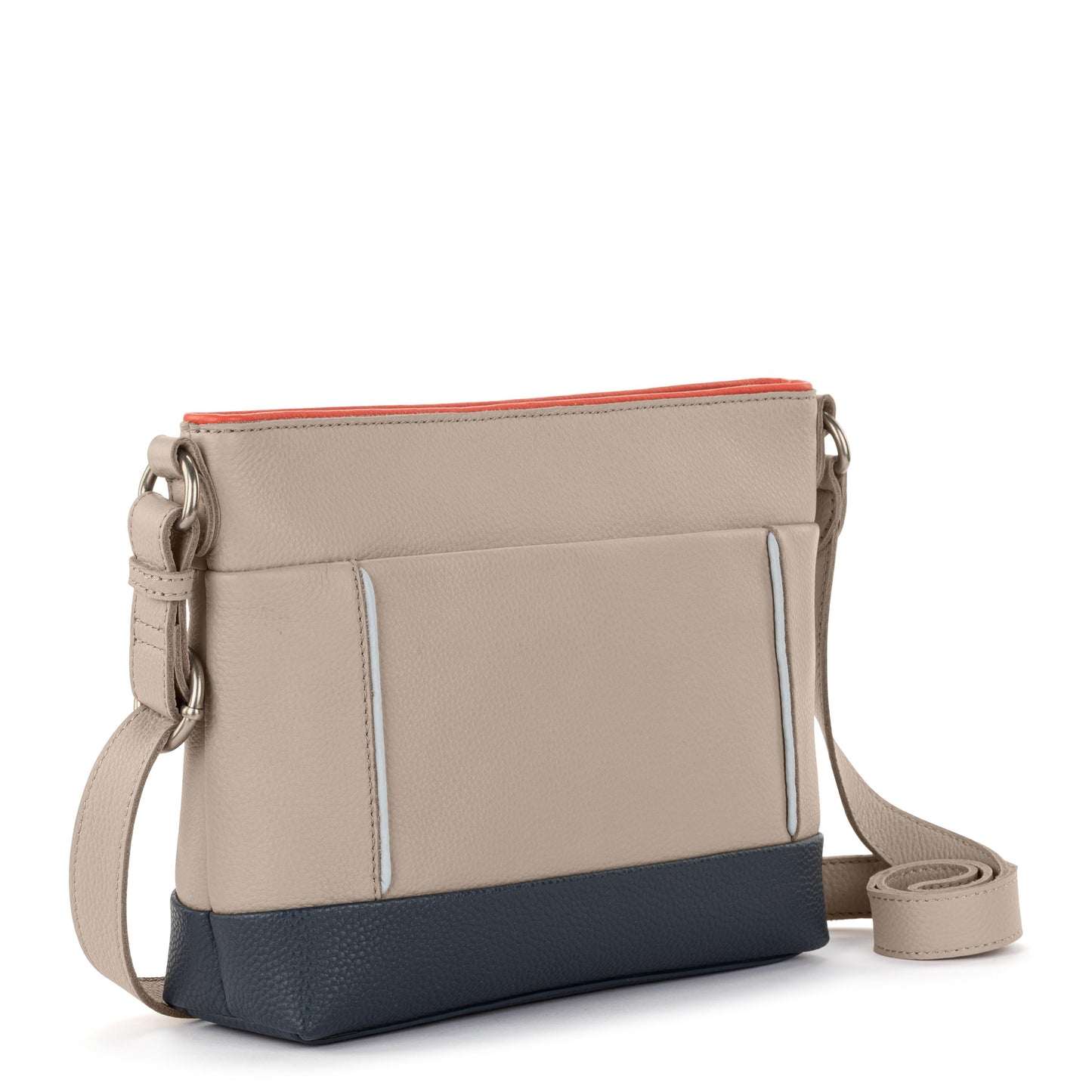 The Sak Melrose Crossbody Leather - |Sand Horizon Block|