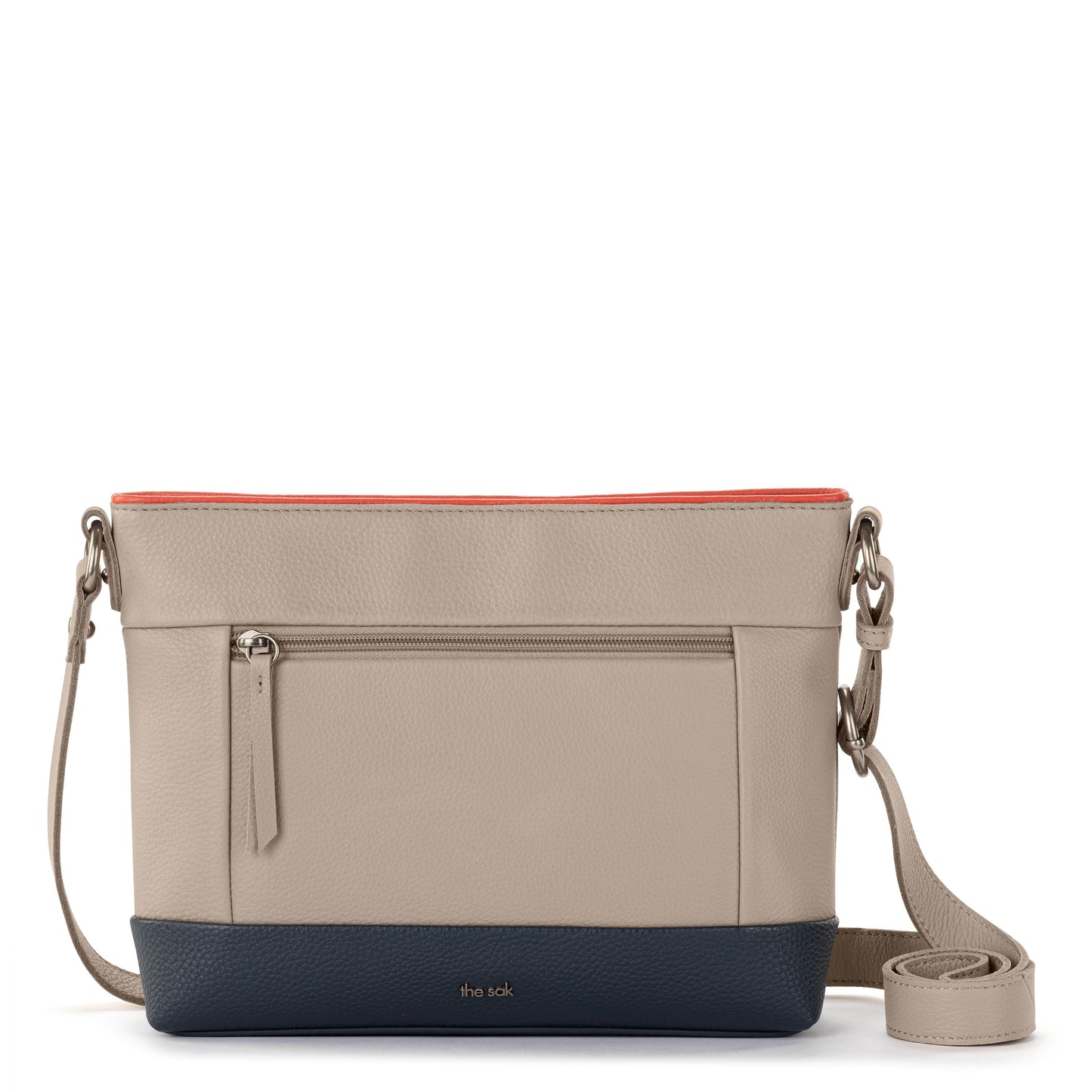The Sak Melrose Crossbody Leather - |Sand Horizon Block|