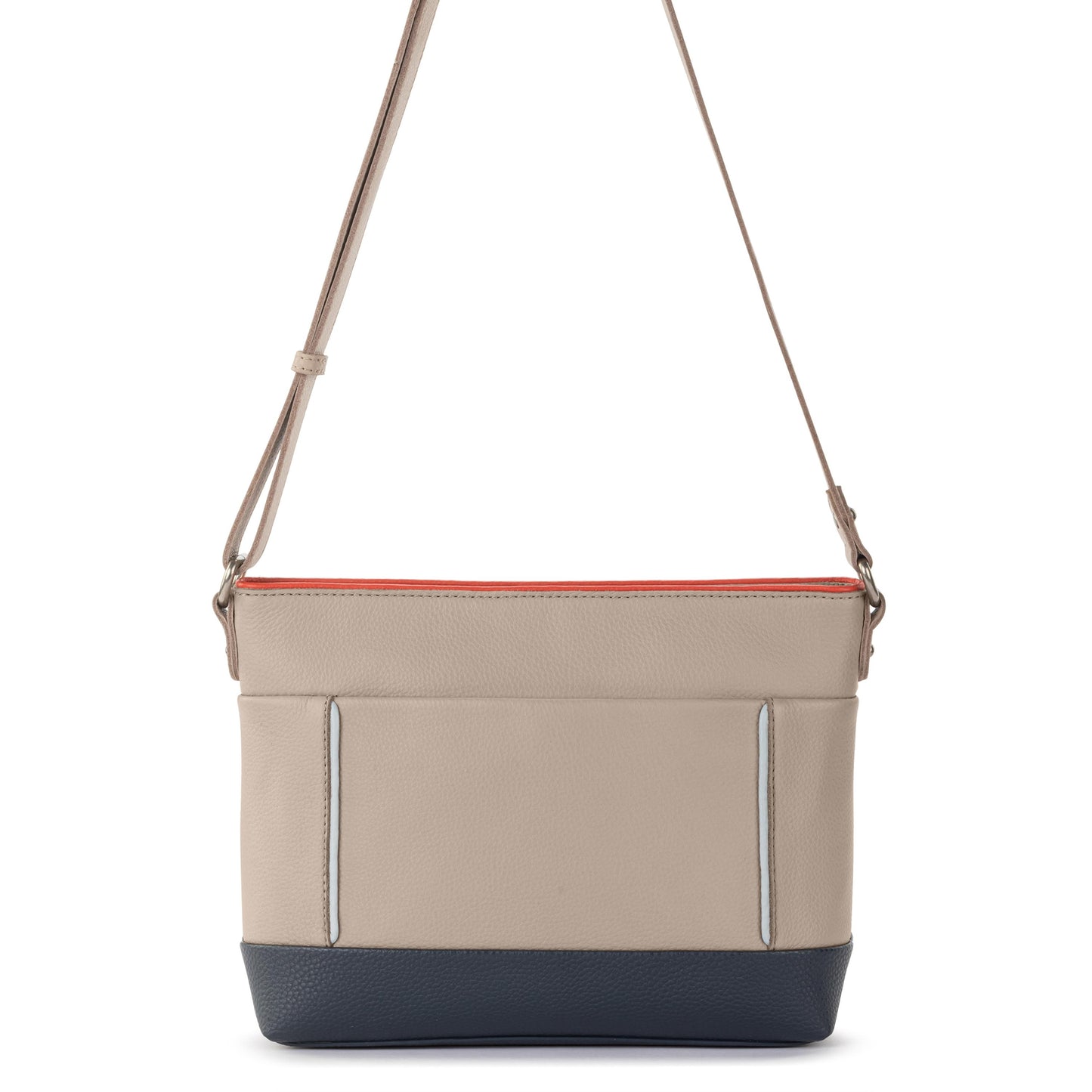 The Sak Melrose Crossbody Leather - |Sand Horizon Block|