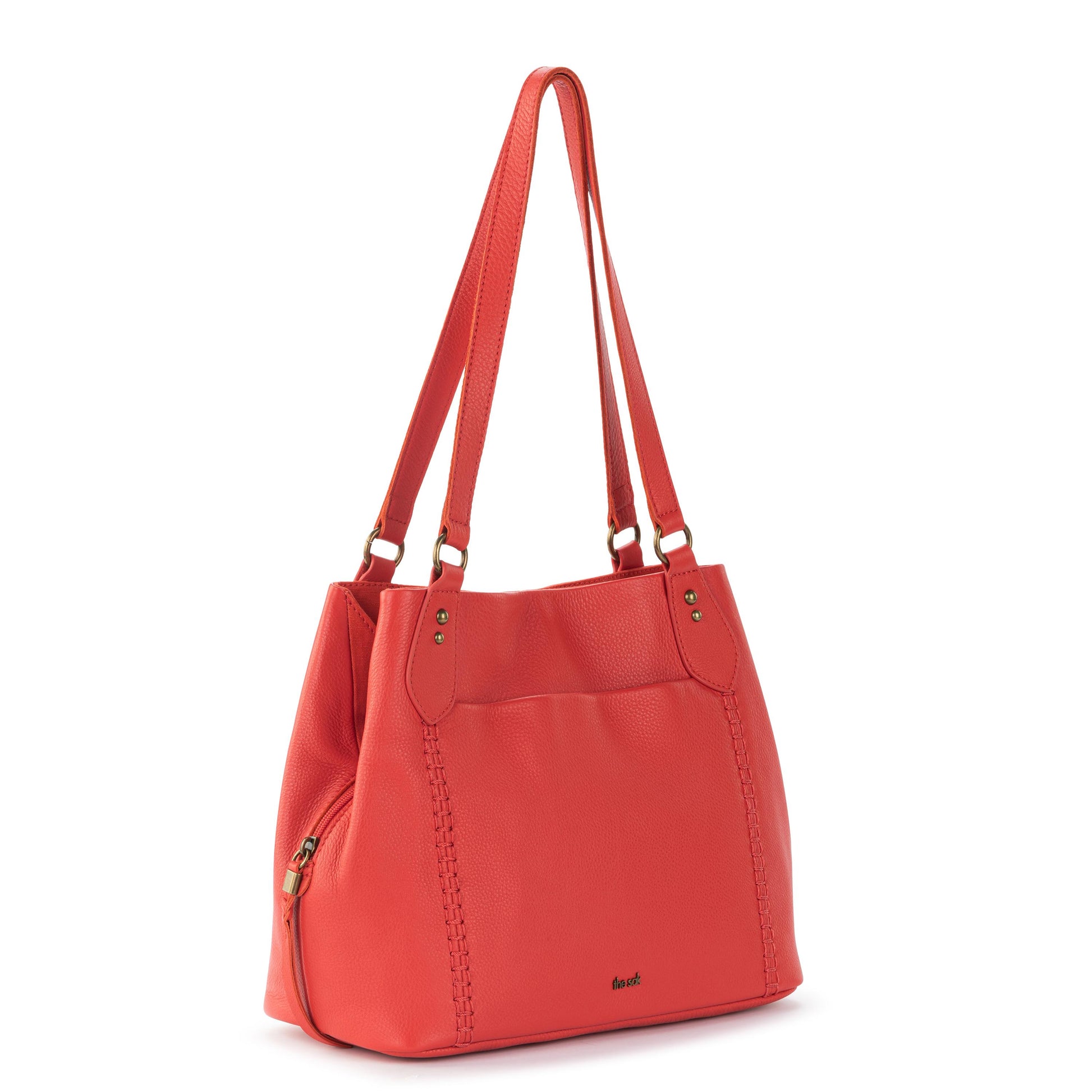 The Sak Melrose Satchel Leather - |Cayenne|