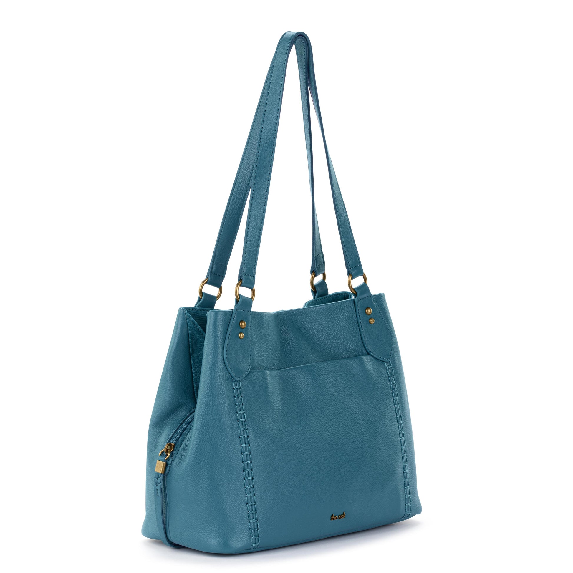 The Sak Melrose Satchel Leather - |Lagoon|