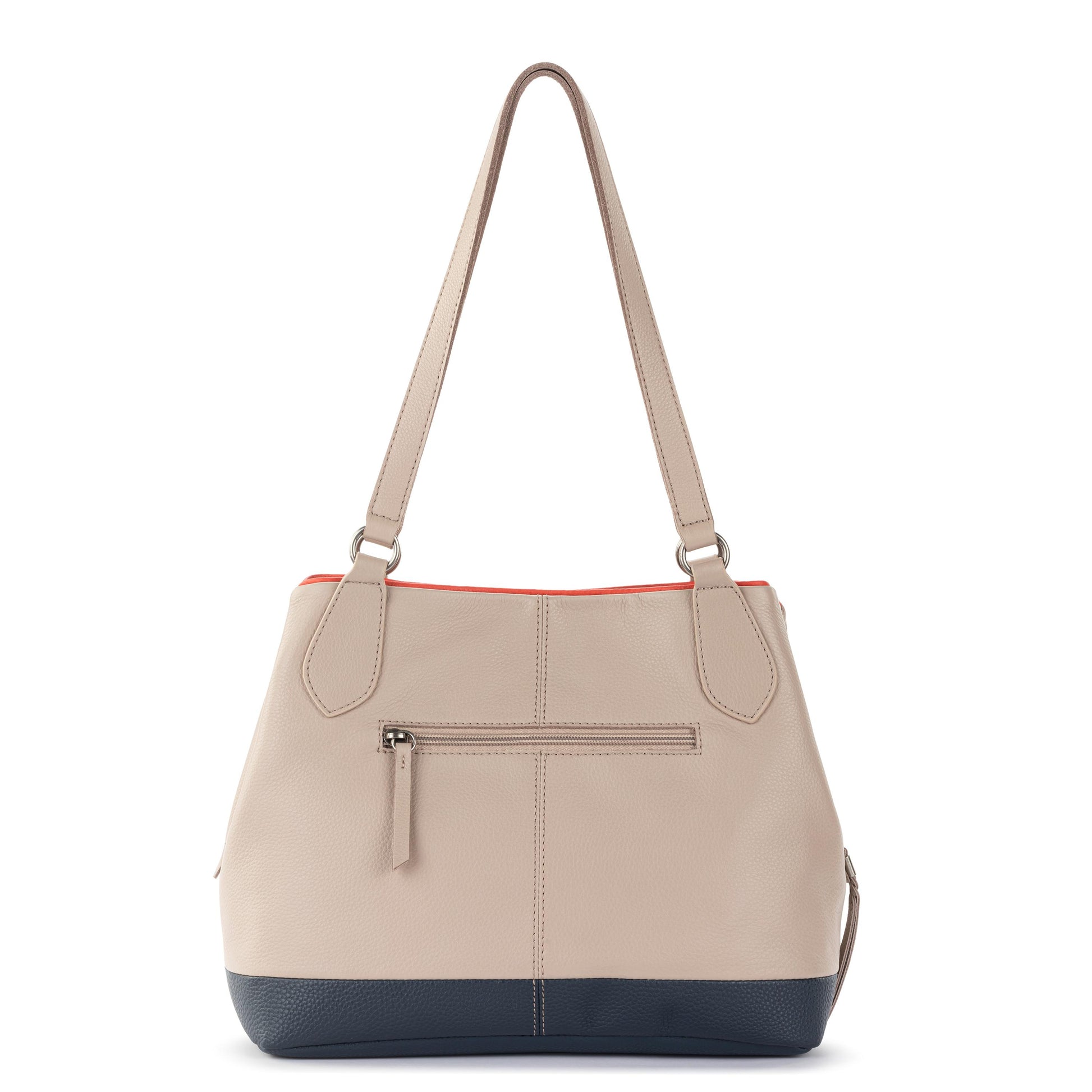 The Sak Melrose Satchel Leather - |Sand Horizon Block|