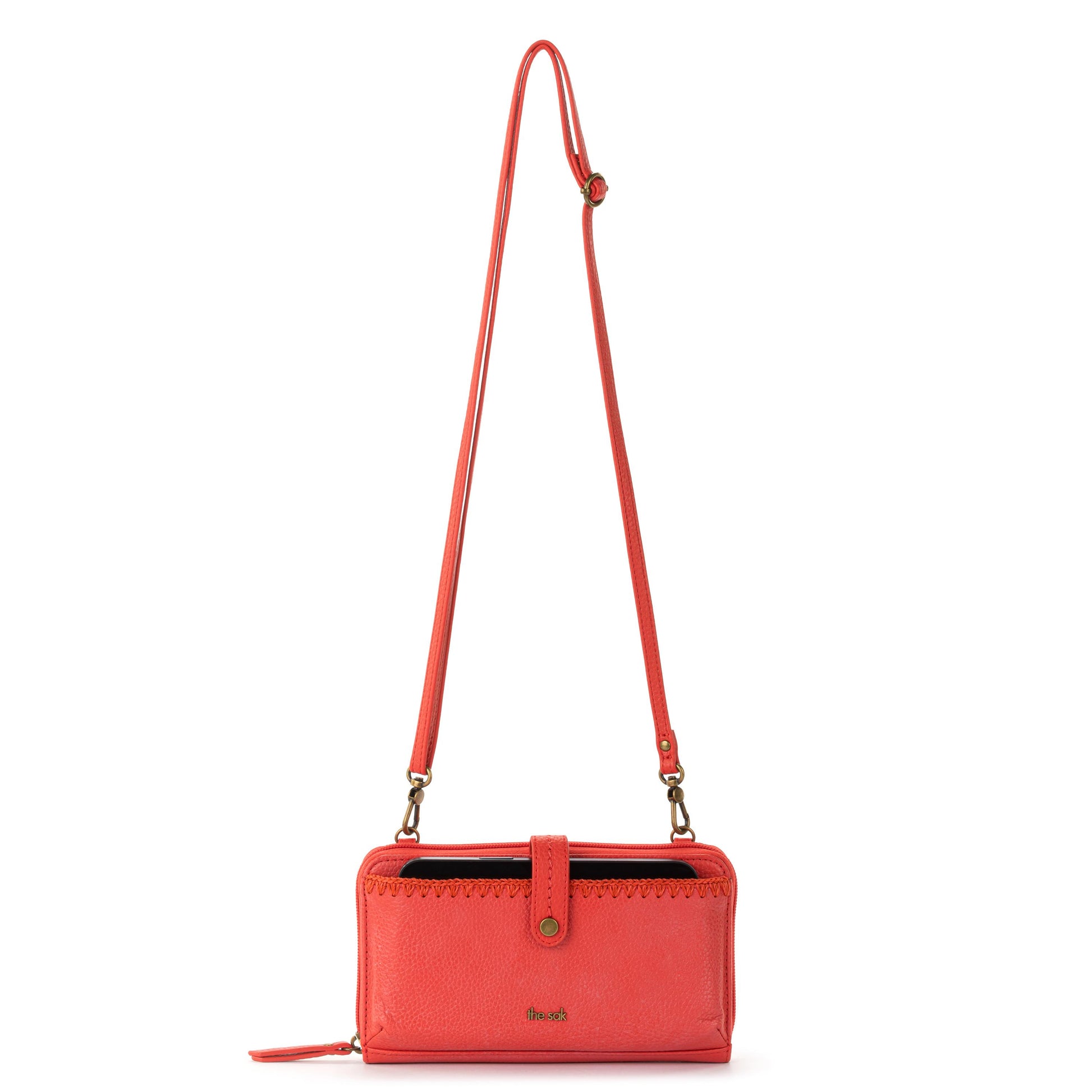 The Sak Iris Large Smartphone Crossbody Leather - |Cayenne|