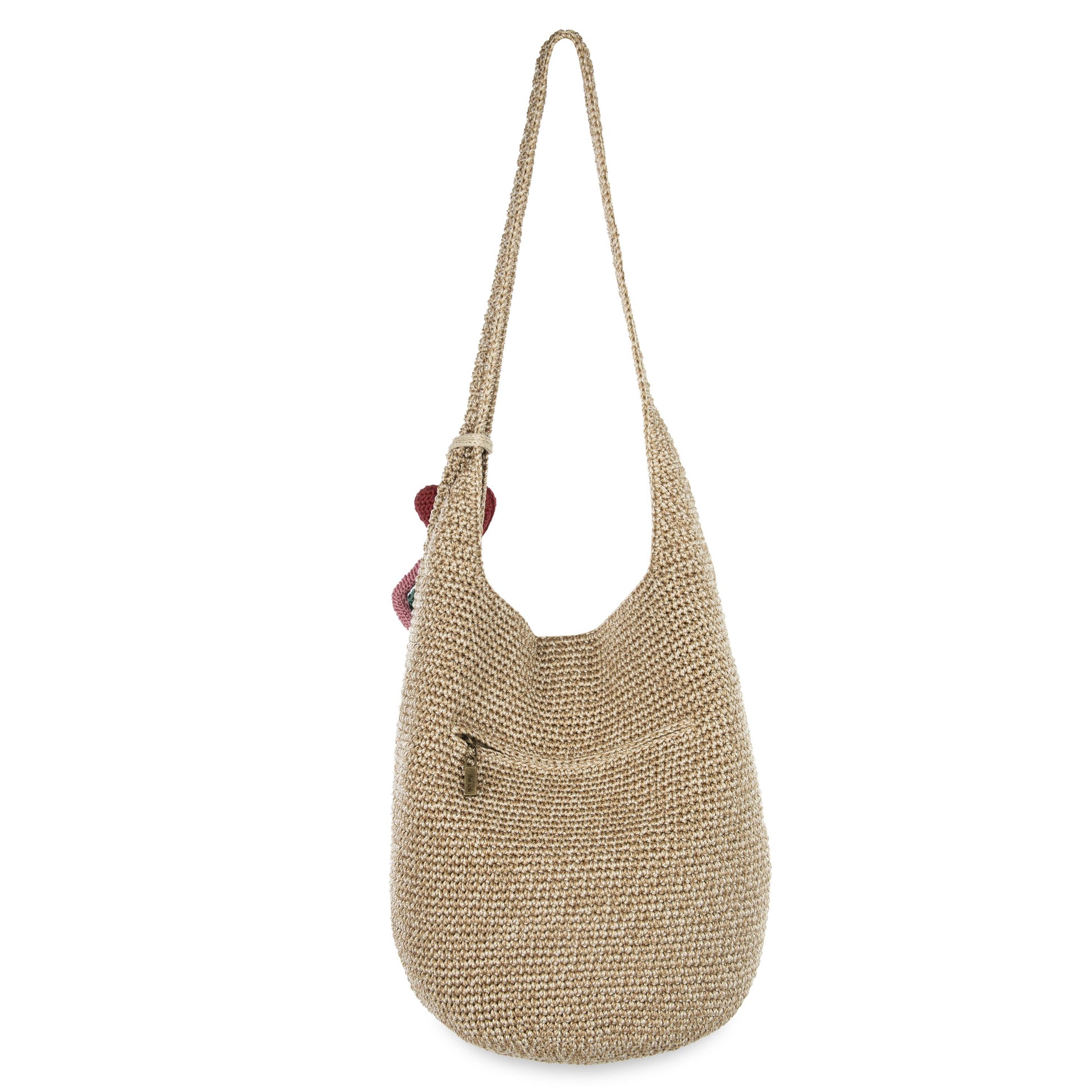The Sak 120 Hobo Crochet - Bamboo Static Peace Love