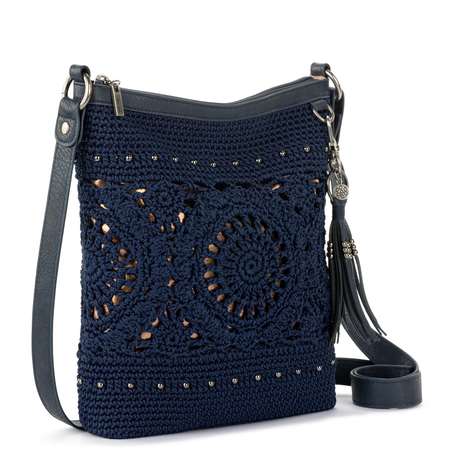 The Sak Lucia Crossbody Crochet - Denim Medallion