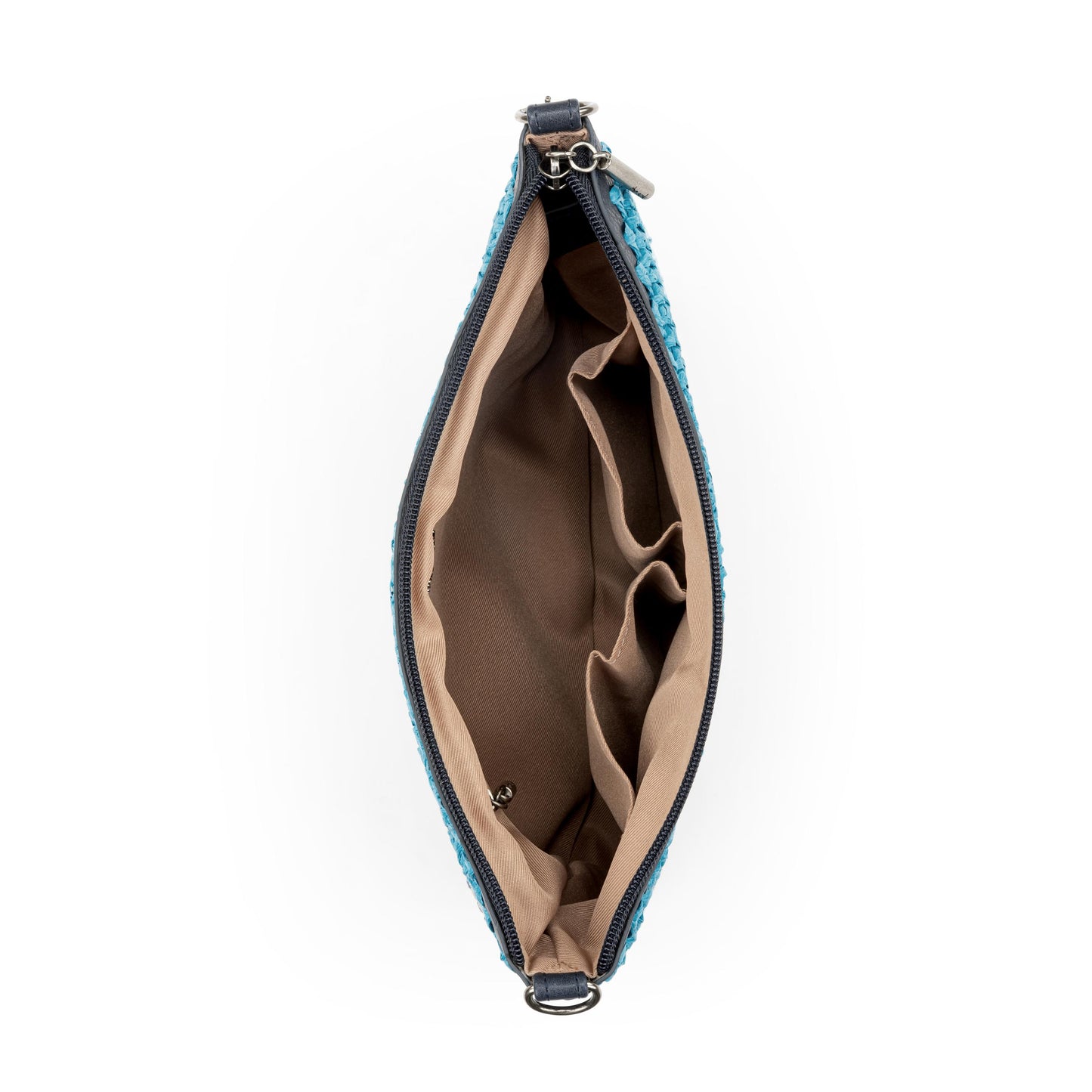 The Sak Lumi Crossbody Straw - Ocean Stripe