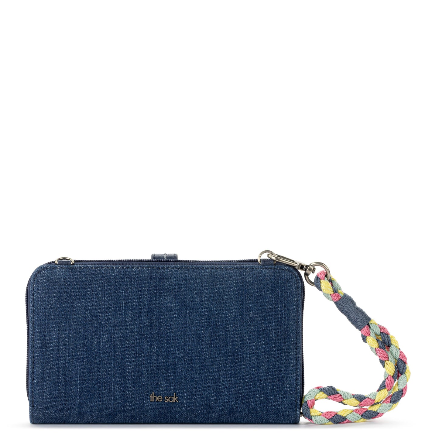 The Sak Iris Large Smartphone Crossbody Denim - |Reef Seascape Embroidery|