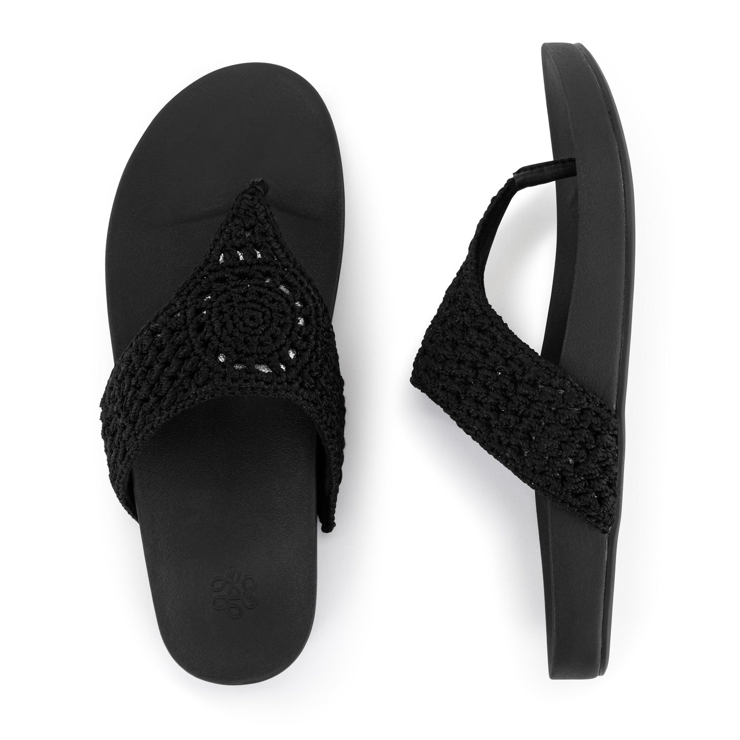 The Sak Everly Sandal Crochet - Black Medallion
