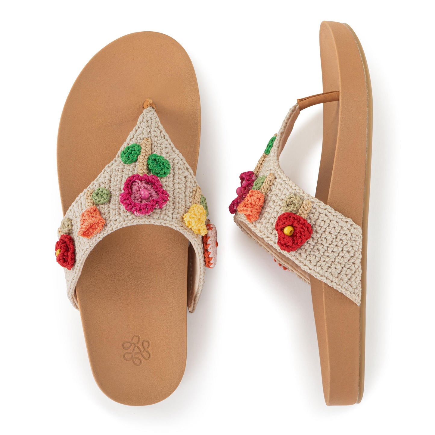 The Sak Everly Sandal Crochet - Flower Ecru