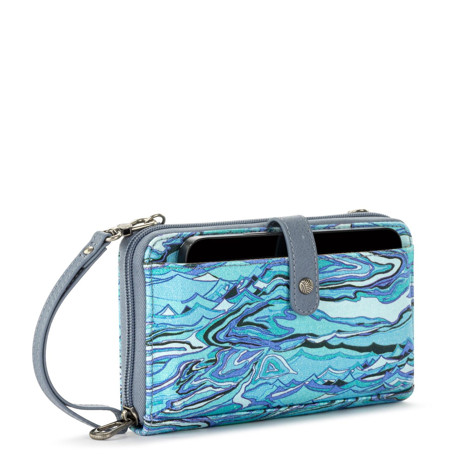 Sakroots Large Smartphone Crossbody Canvas - |Reef Water Nation|