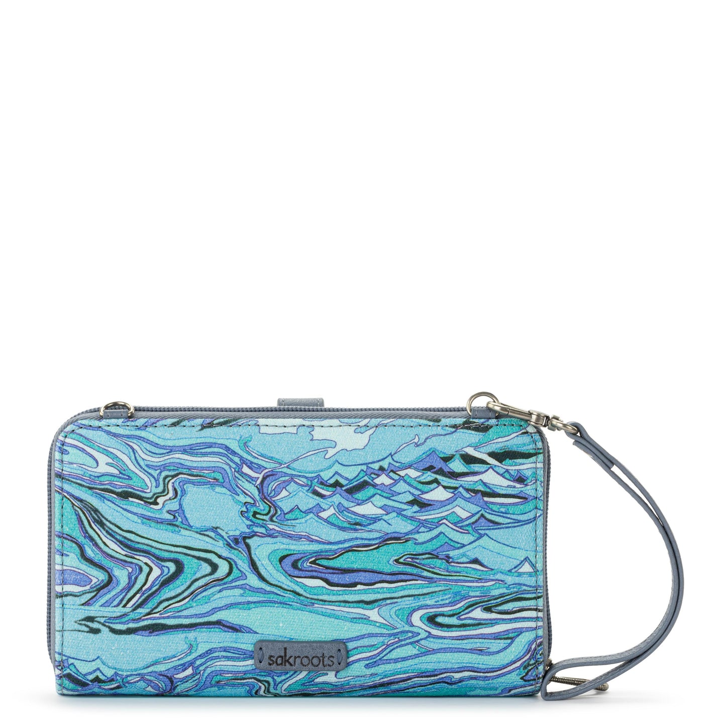 Sakroots Large Smartphone Crossbody Canvas - |Reef Water Nation|