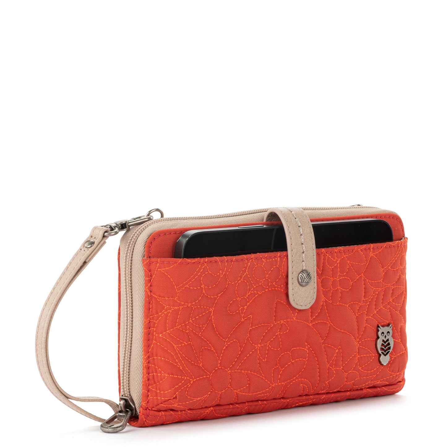 Sakroots Large Smartphone Crossbody EcoTwill - |Cayenne Spirit Desert Quilted|