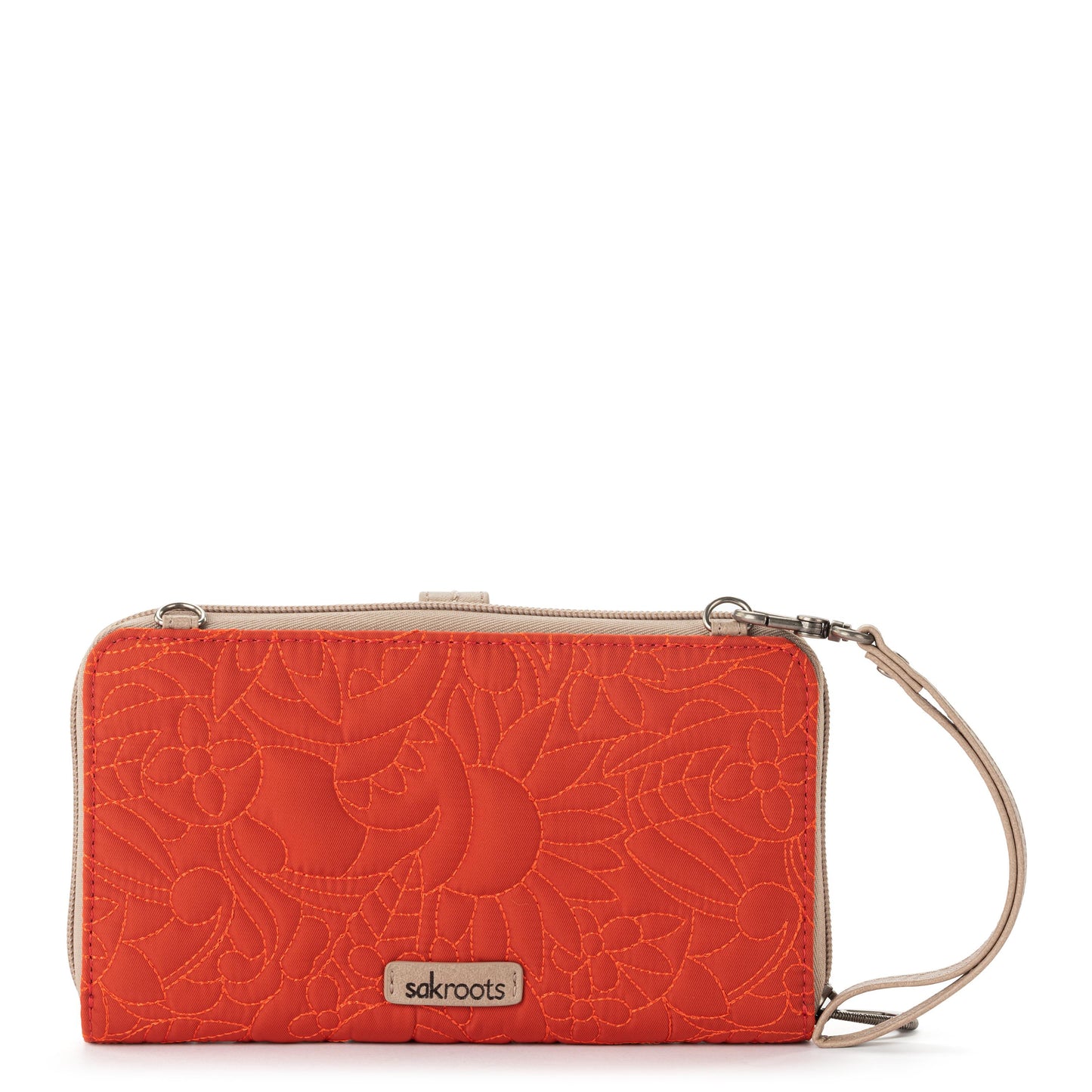 Sakroots Large Smartphone Crossbody EcoTwill - |Cayenne Spirit Desert Quilted|