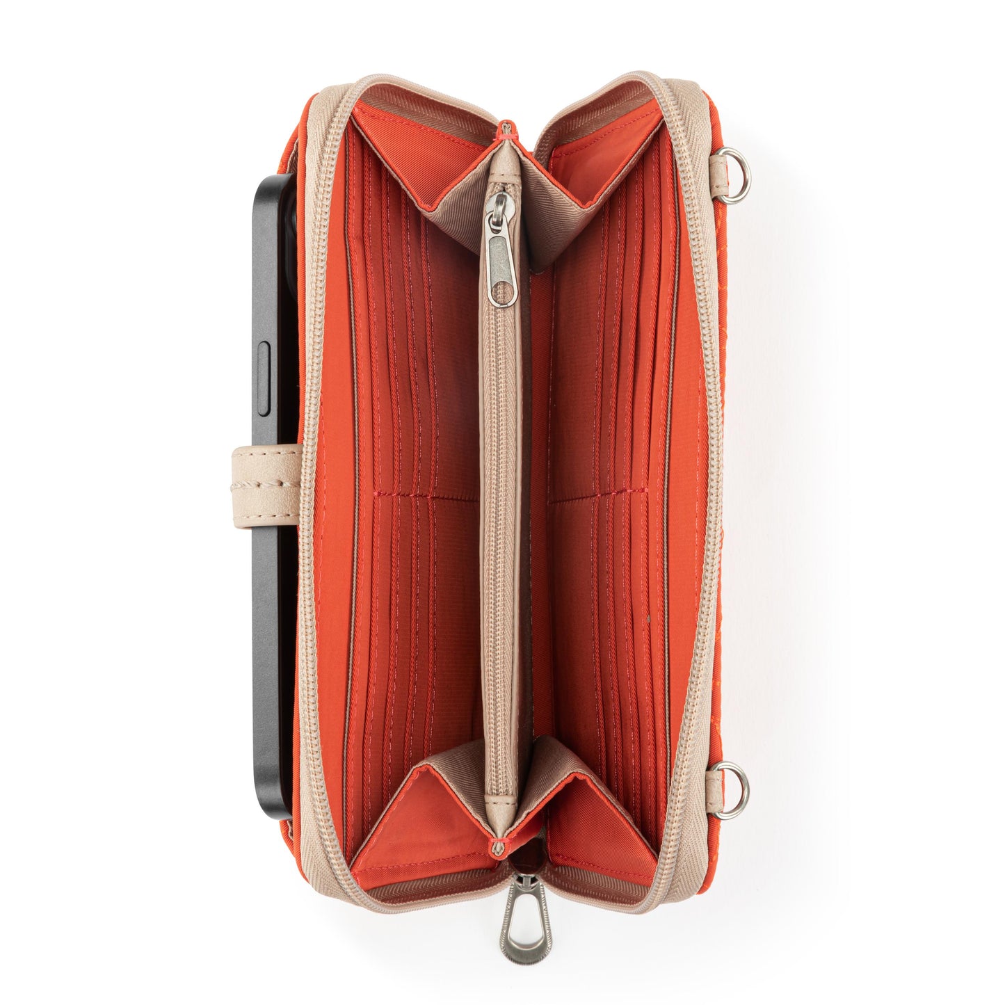 Sakroots Large Smartphone Crossbody EcoTwill - |Cayenne Spirit Desert Quilted|