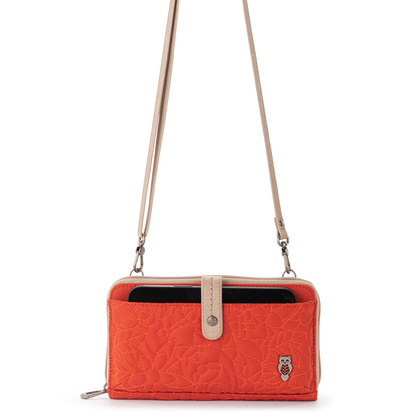 Sakroots Large Smartphone Crossbody EcoTwill - |Cayenne Spirit Desert Quilted|