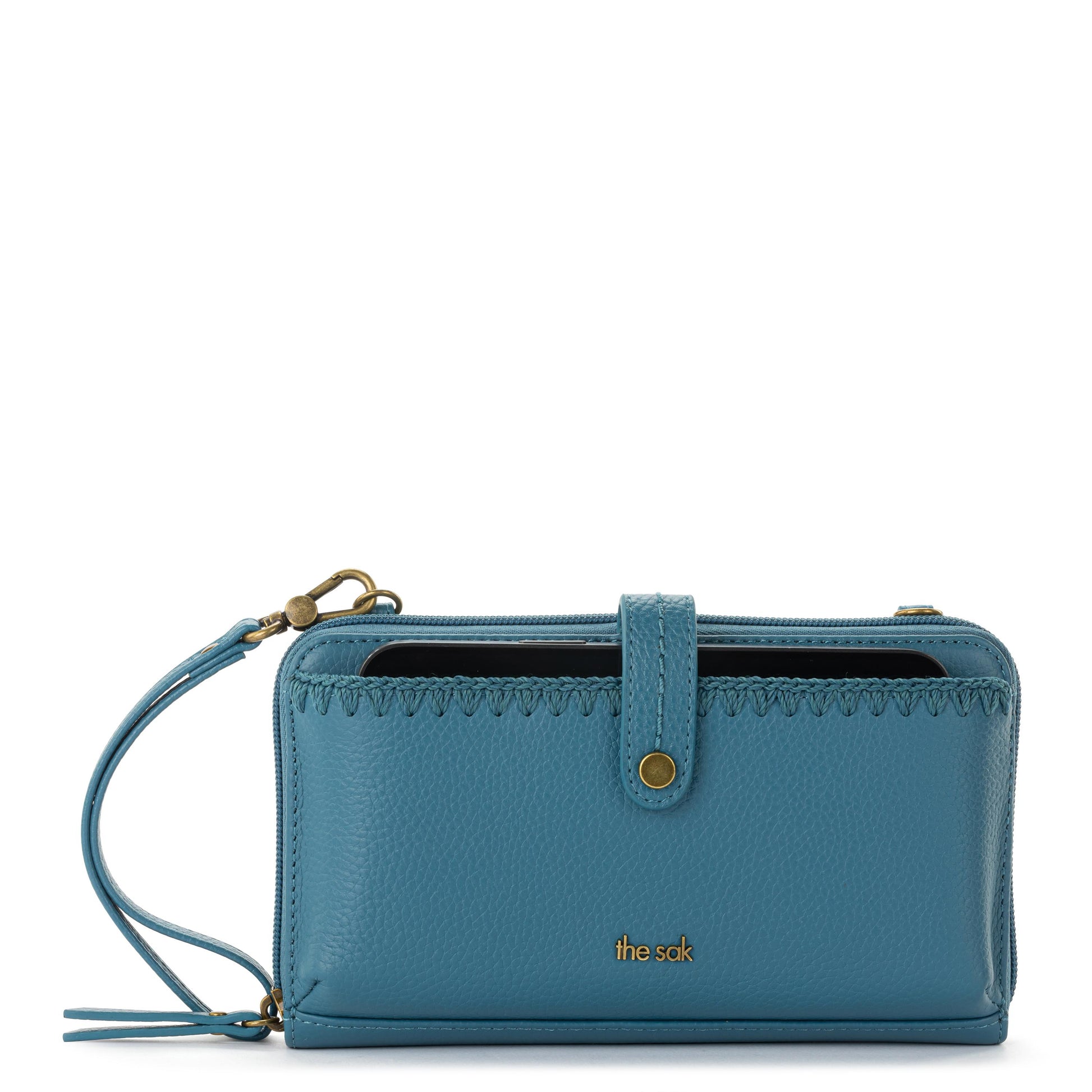 The Sak Iris Large Smartphone Crossbody Leather - |Lagoon|